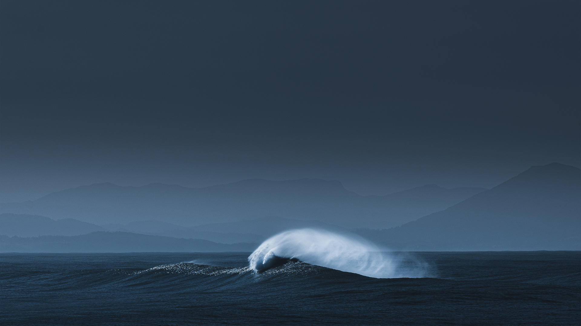 经典自然 风景 大海 海浪 夜晚 电脑 高清壁纸 3840×2160