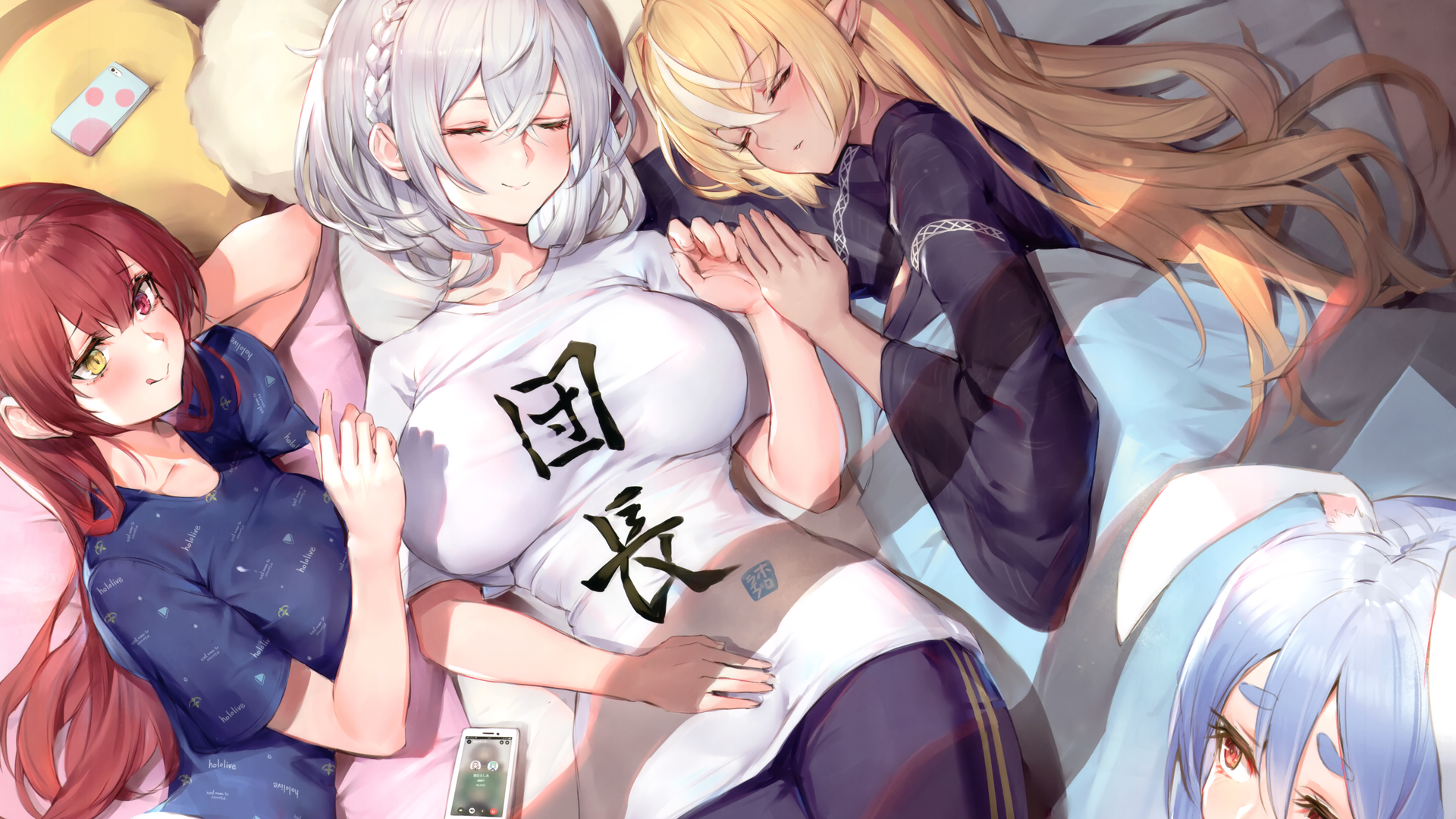 长发 动漫 动漫女孩 兽耳 全息 虚拟 睡眠 异瞳 电脑 4K高清壁纸 4824×3416