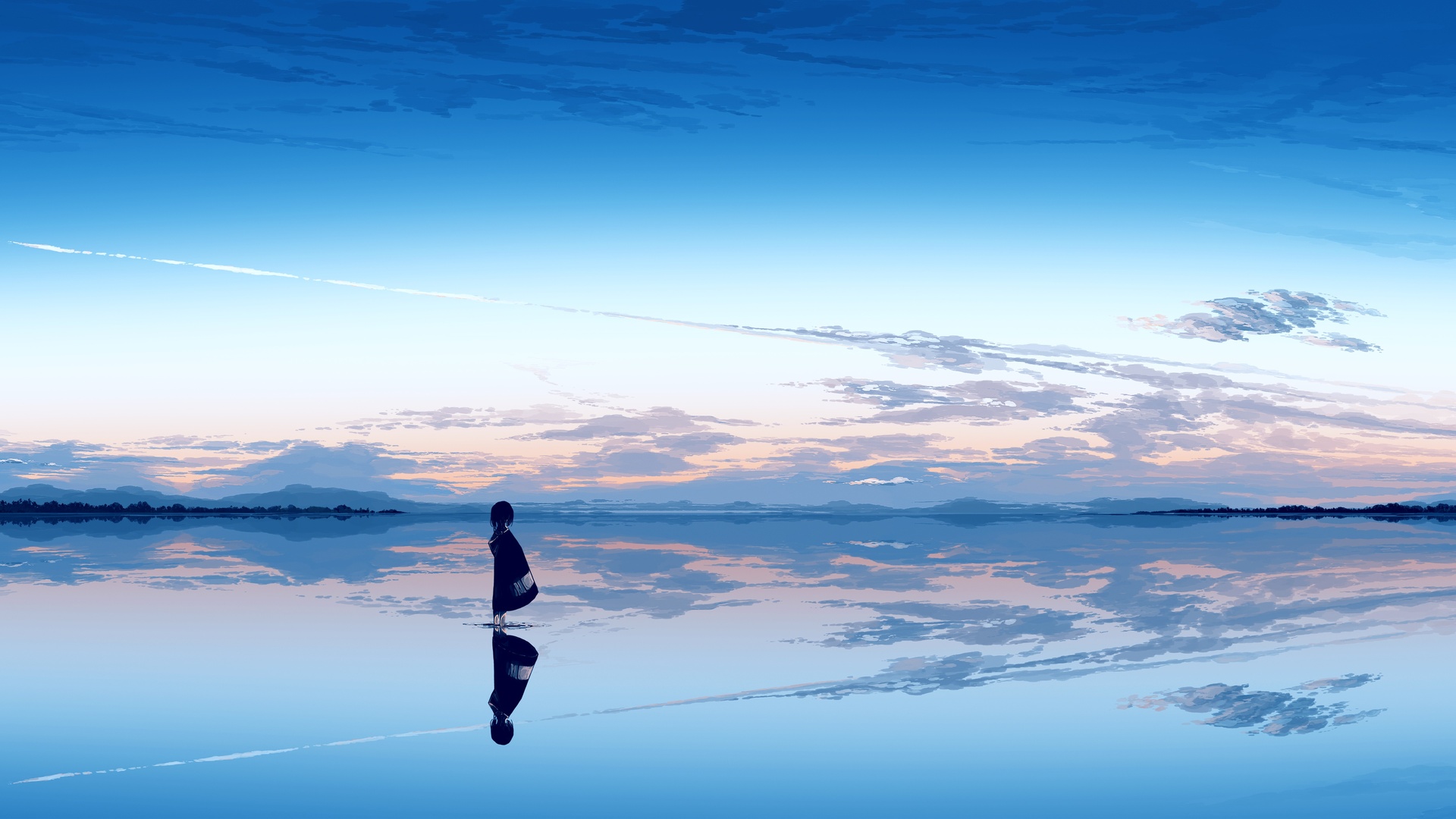 望向别处 水 云 天空 风景 电脑 4K高清壁纸 5640×2400