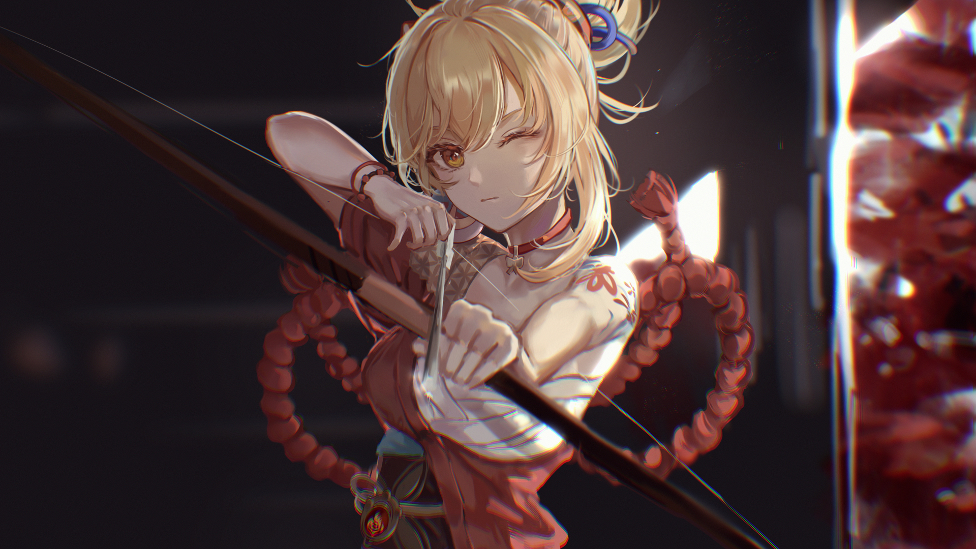 唯美动漫 武器 由宫 原神 电脑 高清壁纸 5000×2981