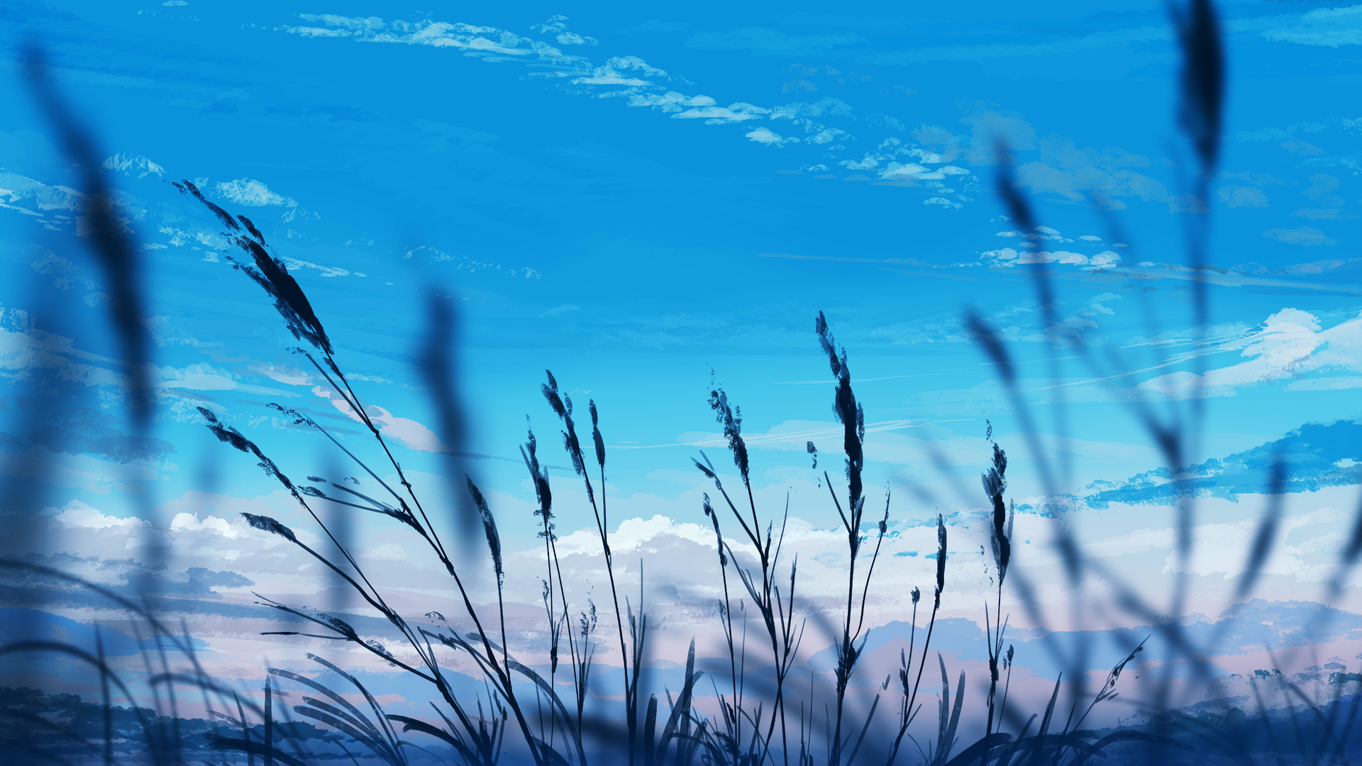 唯美图片 插图 环境 蓝色 天空 云 电脑 壁纸 5640×2400