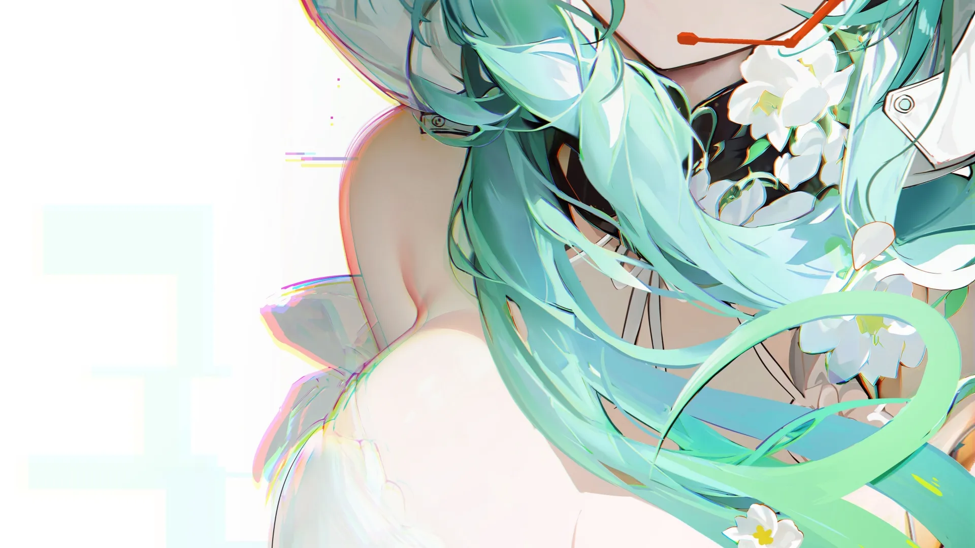 经典长发 蓝头发 蓝眼睛 动漫 动漫女孩 初音 小提琴 手机 壁纸 5200×9960