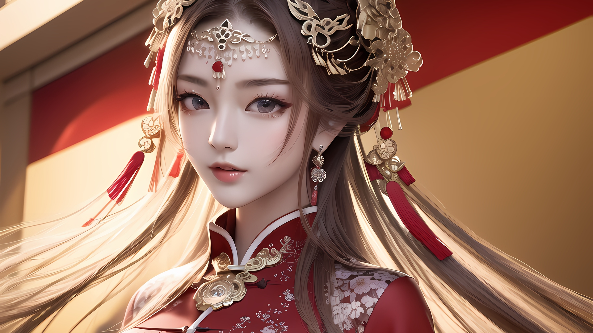 女性 艺术 新娘装扮 电脑 无水印壁纸 4096×2560