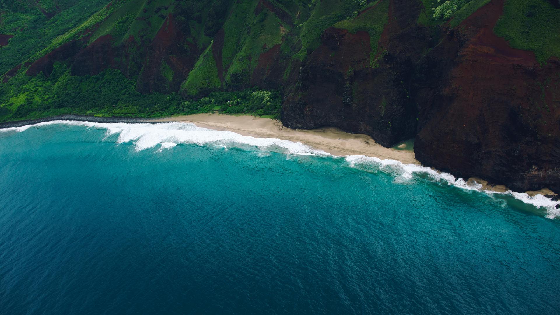 自然 夏威夷 纳帕利 海岸线 电脑 4K高清壁纸 6000×4000