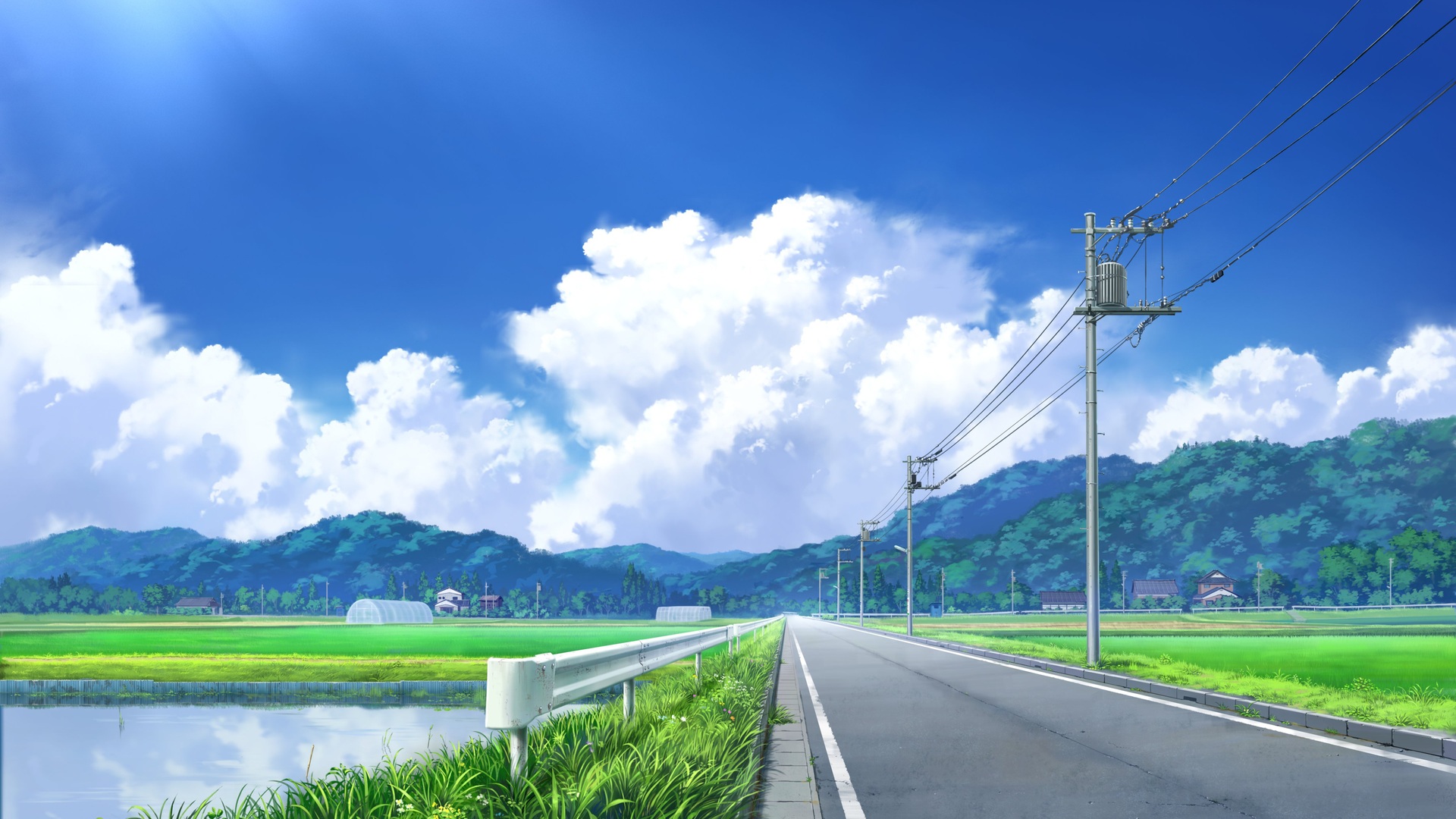 热门山 云 路 河 草 环境 天空 水 阳光 电脑 无水印壁纸 4096×2442