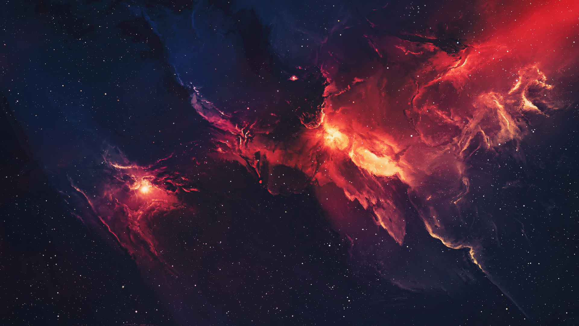 精选太空 恒星 宇宙 太空逃逸 星云 红色 电脑 无水印壁纸 3840×2160