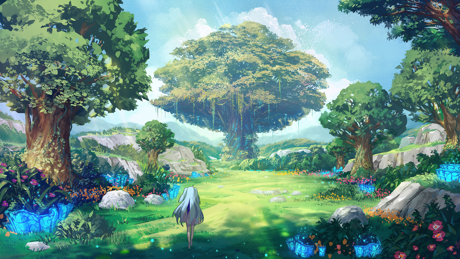 绝美树木 植物 草 AI艺术 电脑 4K壁纸 3840×2160