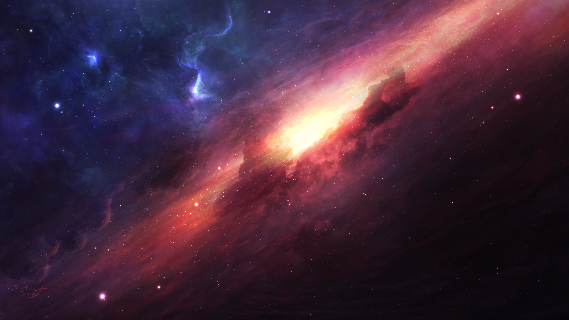 超清星际科技 太空 恒星 星云 电脑 无水印壁纸 5120×2880
