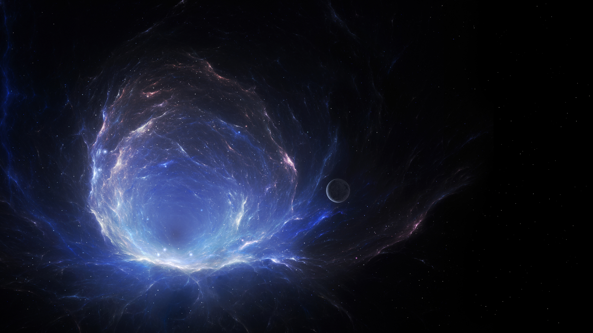 高清AI艺术 空间 行星 星云 电脑 4K壁纸 3840×2160
