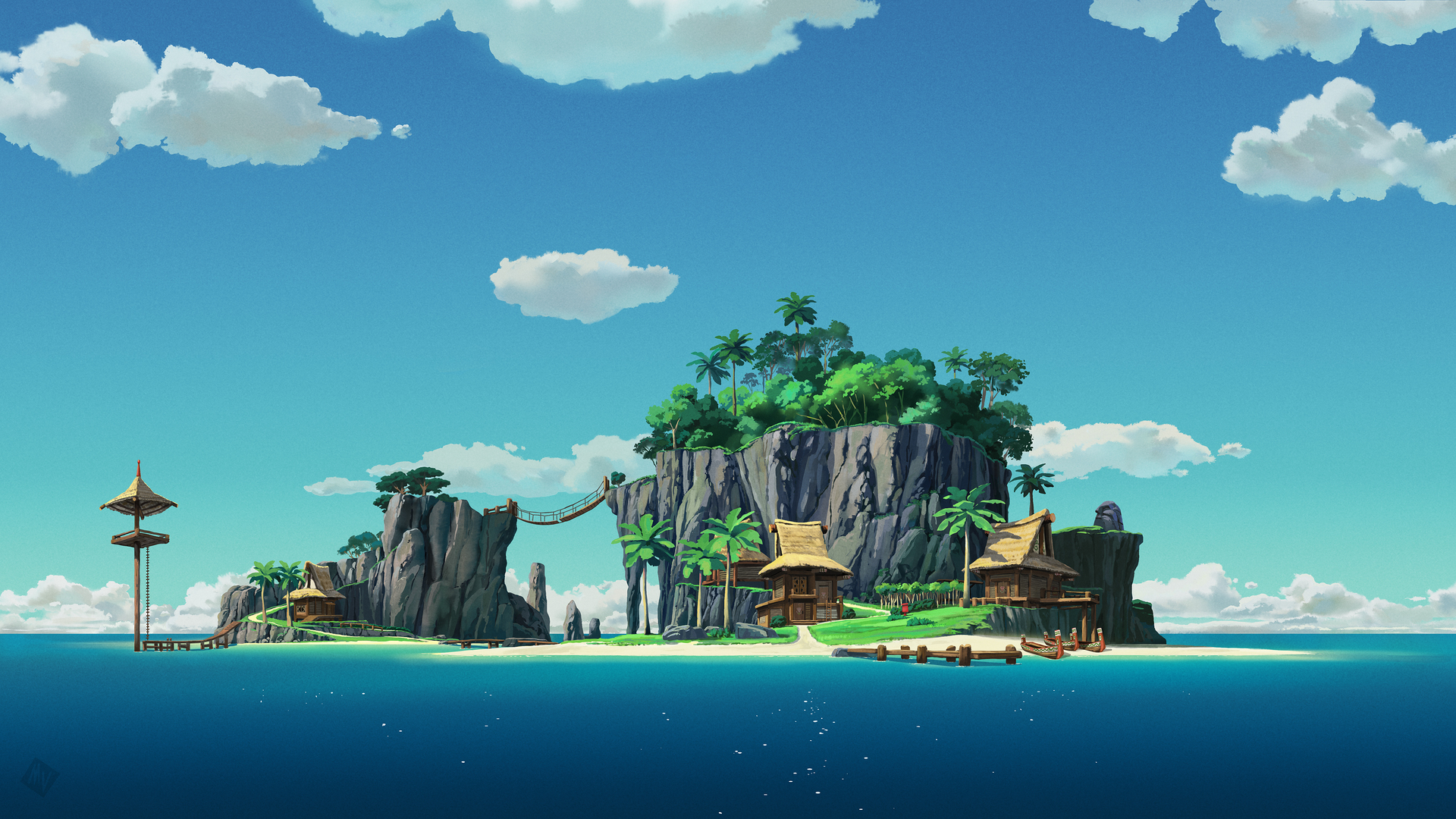 经典风者 房子 水 天空 电脑 壁纸 3840×2160