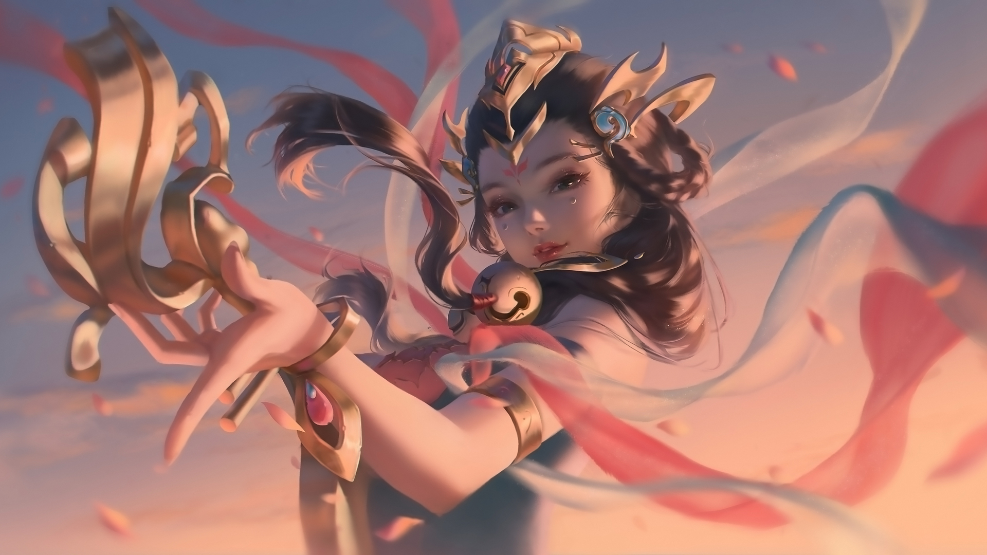 动漫女孩 中国服装 王者荣耀 电脑 4K高清壁纸 3840×2160