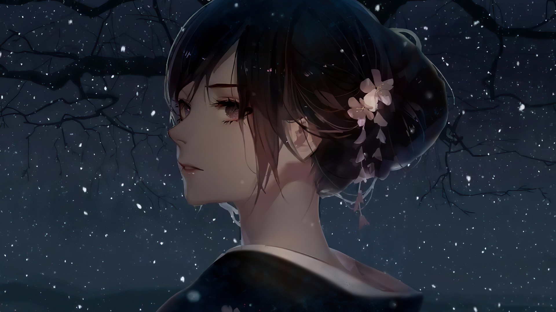 绝美原创人物 艺术家 黑发 动漫 动漫女孩 服装 电脑 4K壁纸 7680×4320