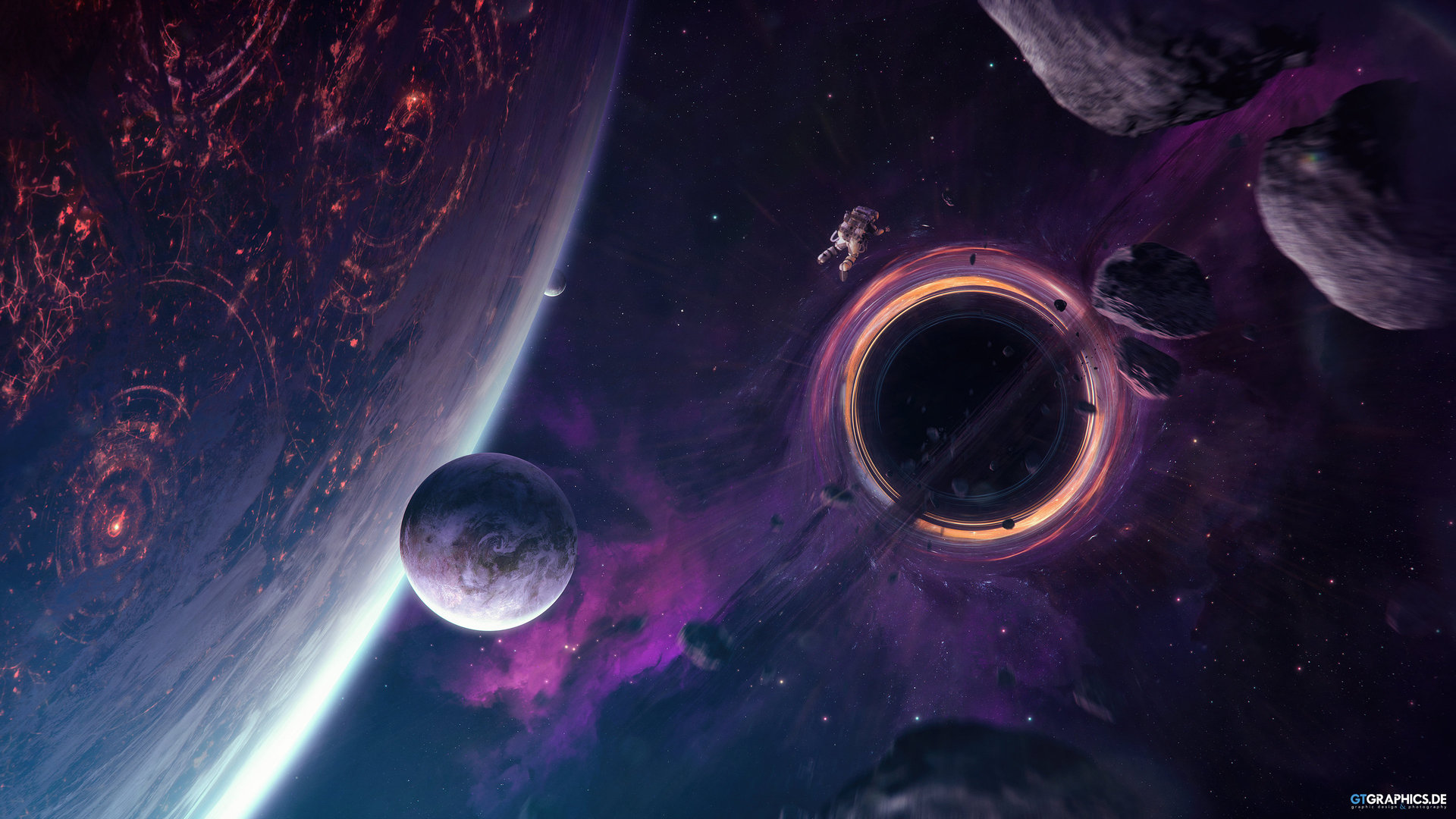 热门宇航员 太空 科幻小说 太空艺术 图形 电脑 高清壁纸 3840×2160