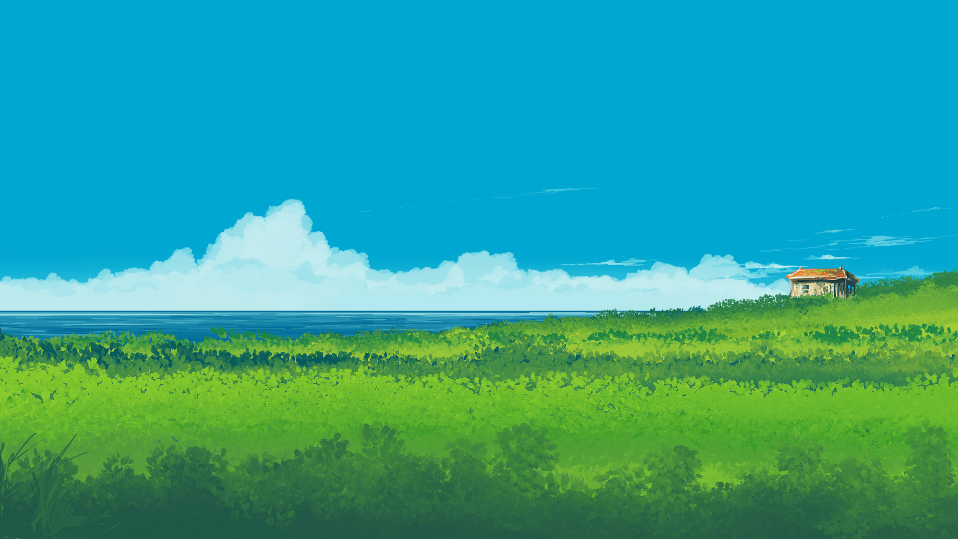 风景 云 自然 海洋 植物 天空 电脑 4K高清壁纸 7520×3200