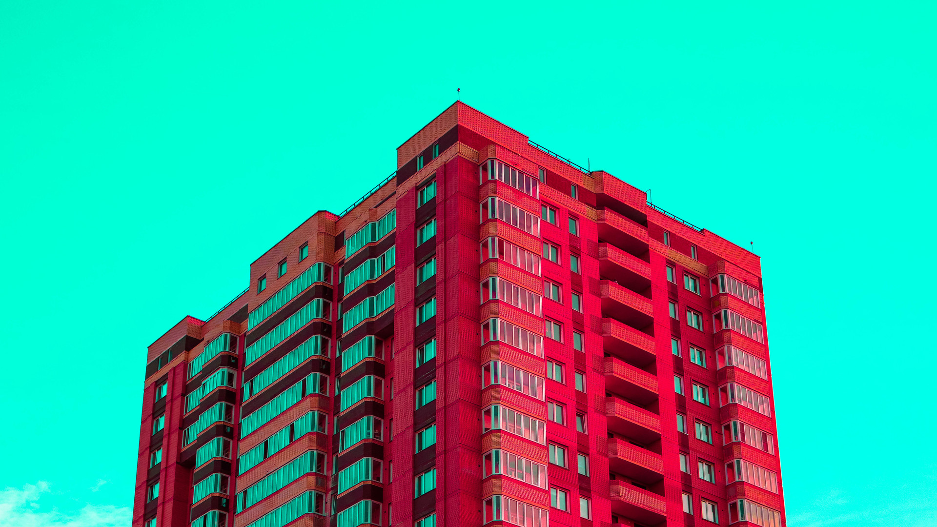现代 房屋 建筑 彩色 电脑 壁纸 5898×3279