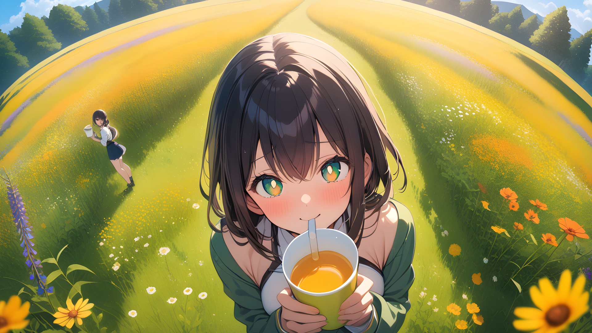 热门动漫女孩 人工智能艺术 甜心 电脑 高清壁纸 5376×3072
