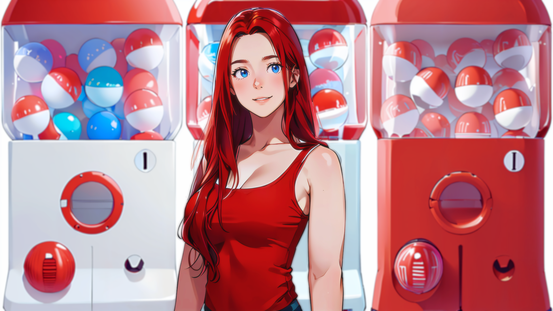 动漫女孩 霓虹灯 人工智能艺术 电脑 壁纸 3840×2160