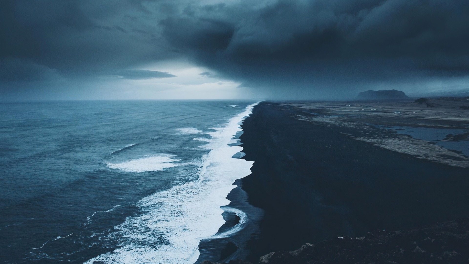 摄影 自然 海滩 海滨 云 阴郁 电脑 高清壁纸 4096×2728