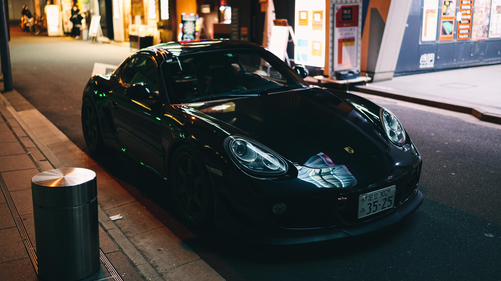 汽车 黑色 保时捷开曼 电脑 无水印壁纸 4096×2730
