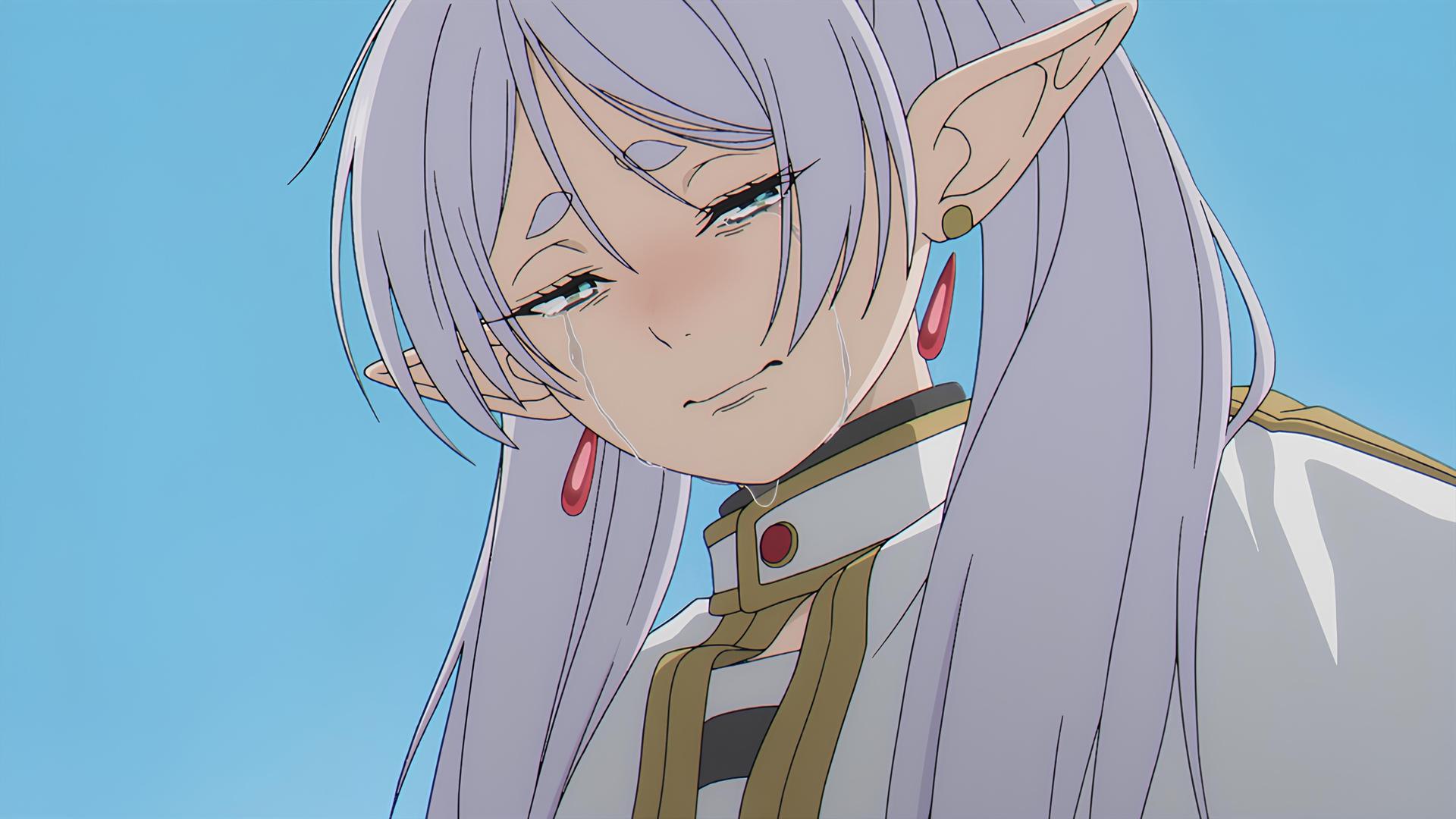 绝美精灵 动漫女孩 升级 哭泣 电脑贴纸 8 K贴纸 无水印壁纸 7680×4320