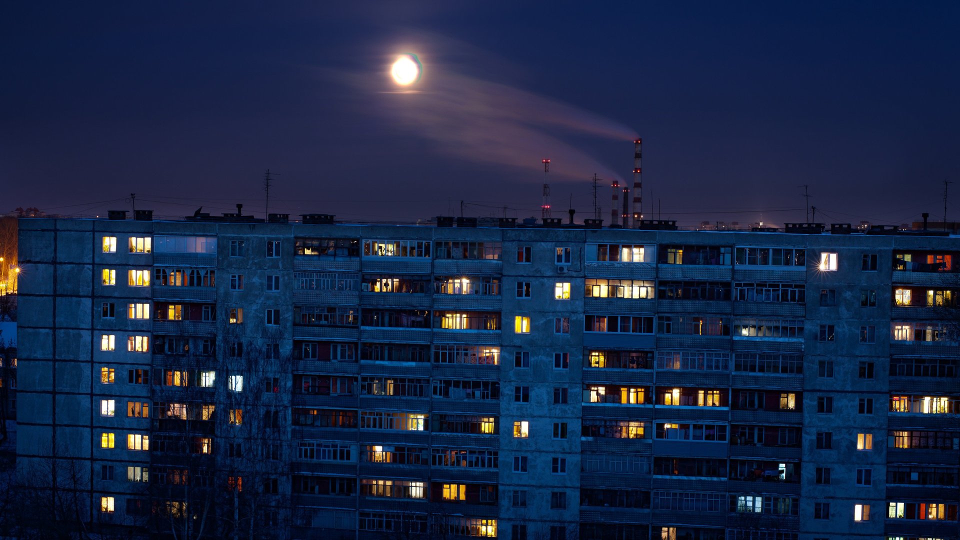 热门夜 天空 建筑 灯 电脑 手机壁纸 4029×2413