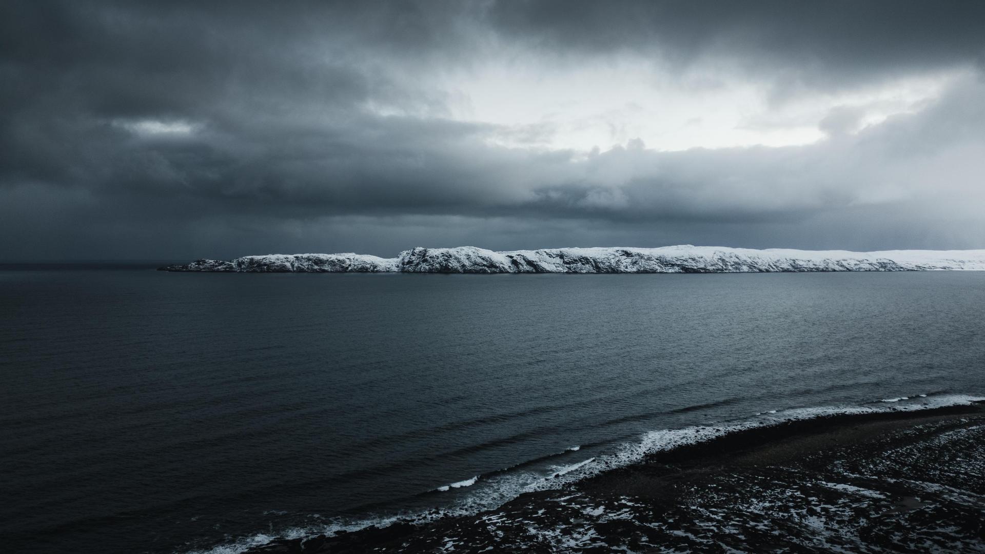 自然 雪 冬天 云 海 风景 悬崖 海岸 电脑 壁纸 3963×2972
