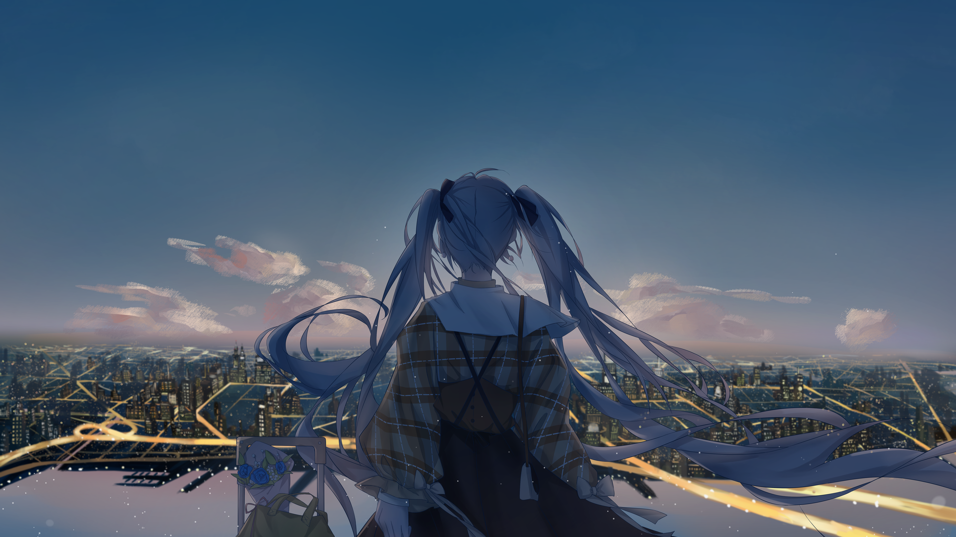 站立 动漫 动漫女孩 风景 电脑 壁纸 7016×4961