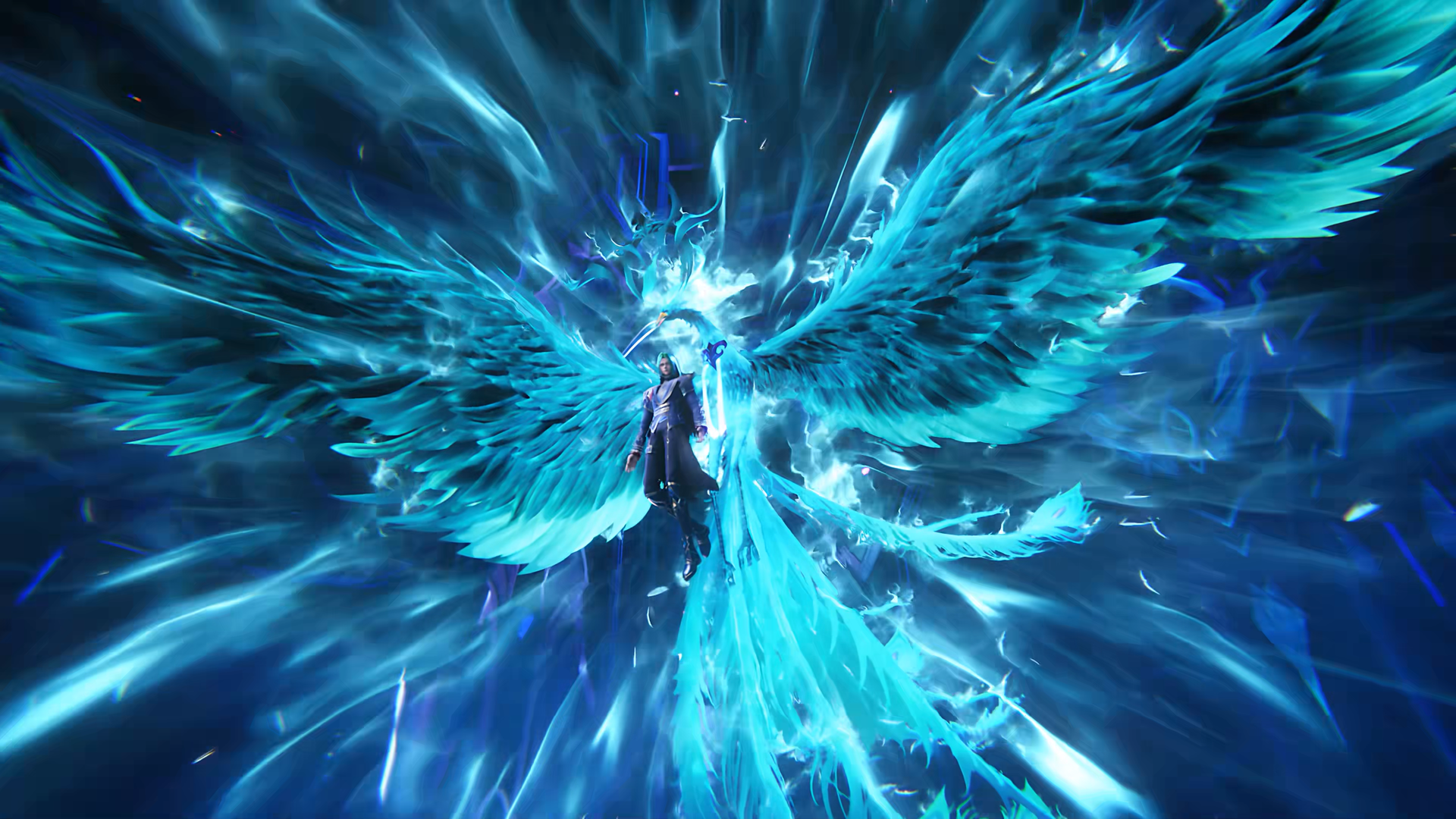动漫 张开 翅膀 幻化 电脑 4K壁纸 3840×2160