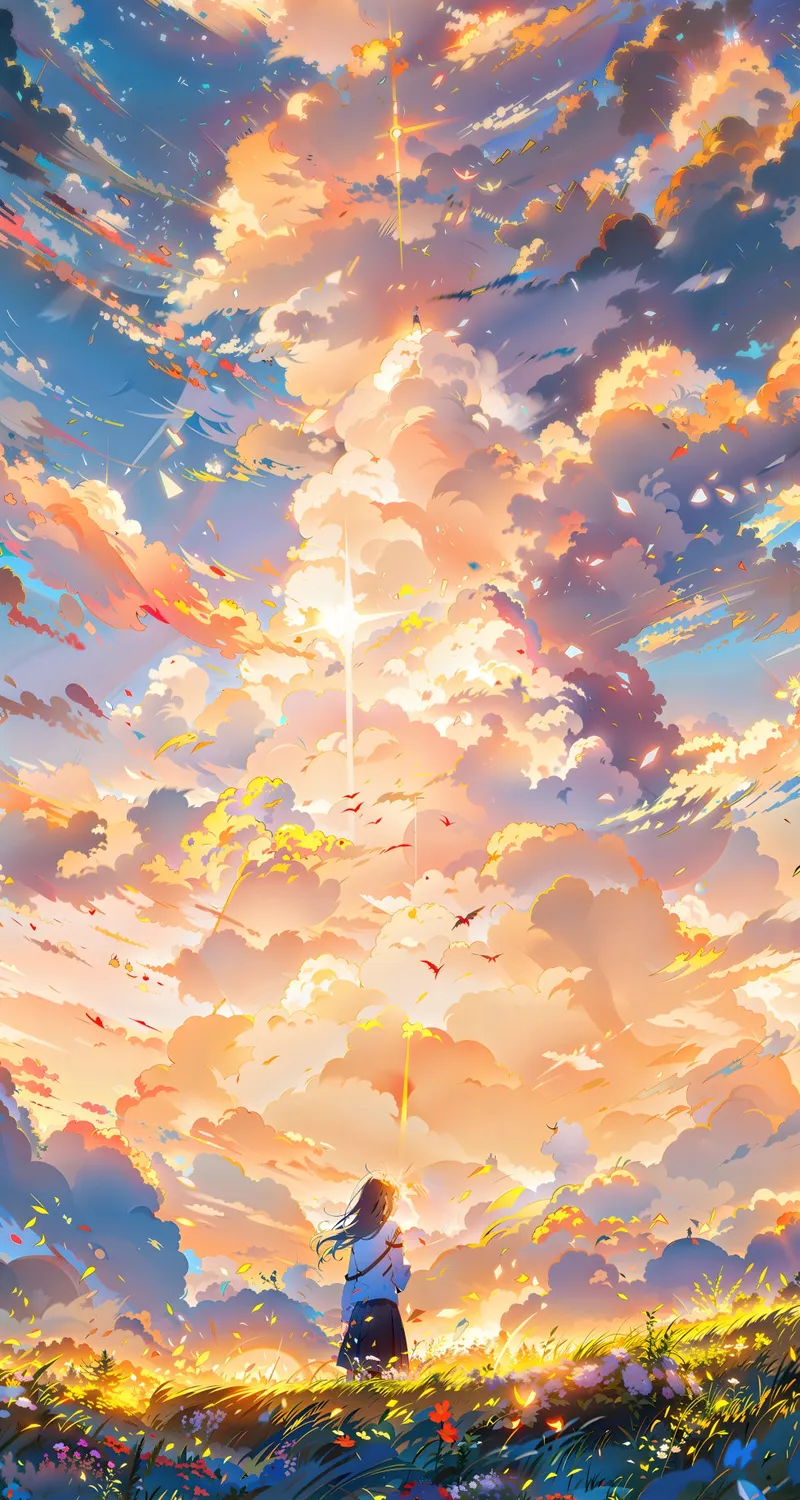 数字艺术 丰富多彩 户外 云 黄昏 手机 壁纸 5760×9788