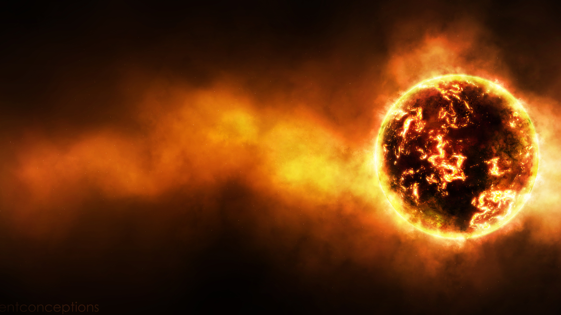 太阳 宇宙 空间 电脑贴纸 4K贴纸 高清壁纸 6000×3000