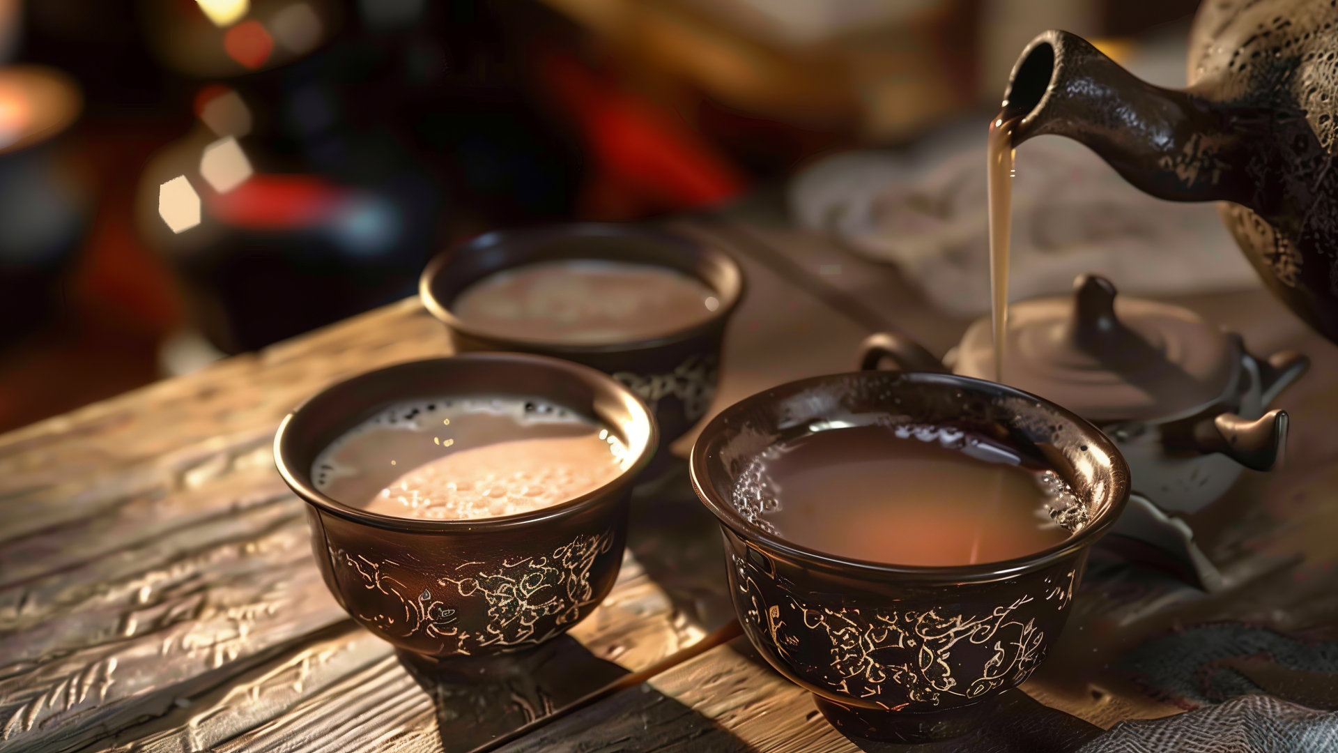 高清茶艺 茶桌 茶 电脑贴纸 4K贴纸 壁纸 5824×3264