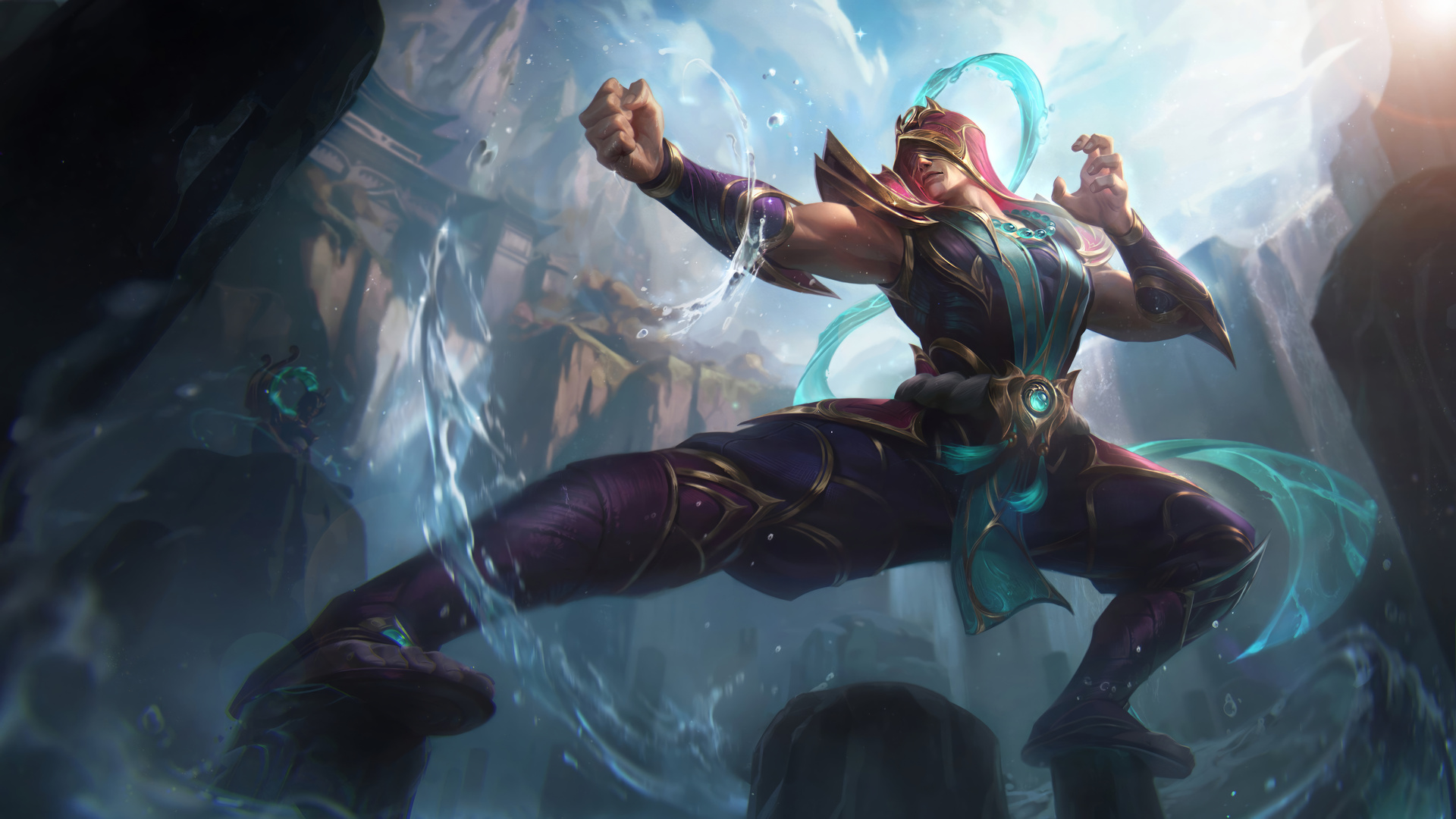 高清Lee Sin 英雄联盟 数字艺术 Riot Games 电子游戏 电脑 壁纸 7680×4320