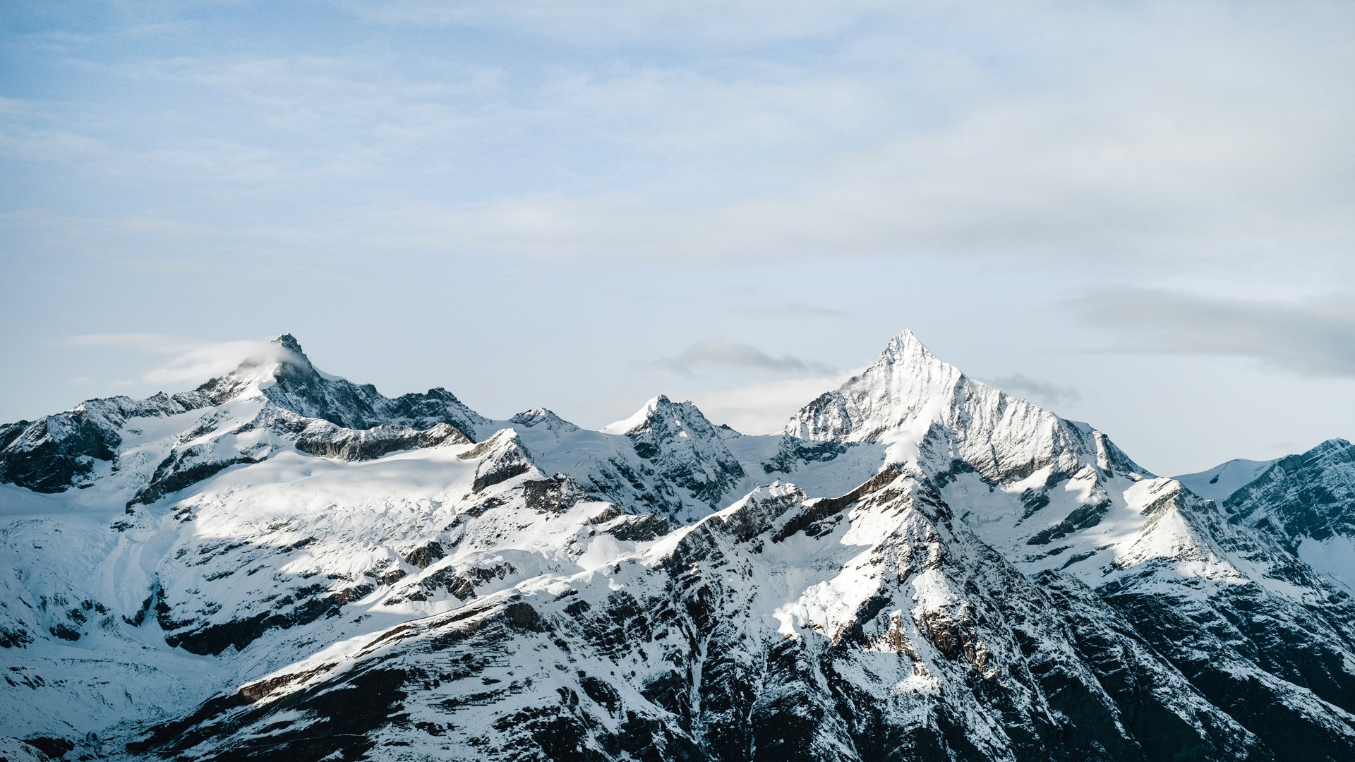 热门山 雪 自然 山脉 蓝天 寒冷 风景 电脑 高清壁纸 4896×3264