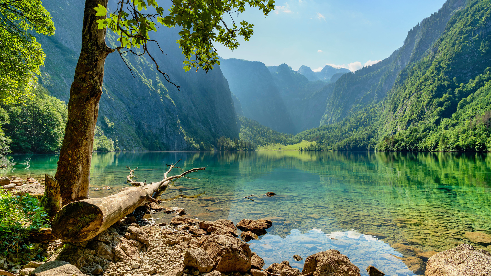 自然 景观 山脉 湖泊 树木 水 天空 云 岩石 电脑 壁纸 3840×2560