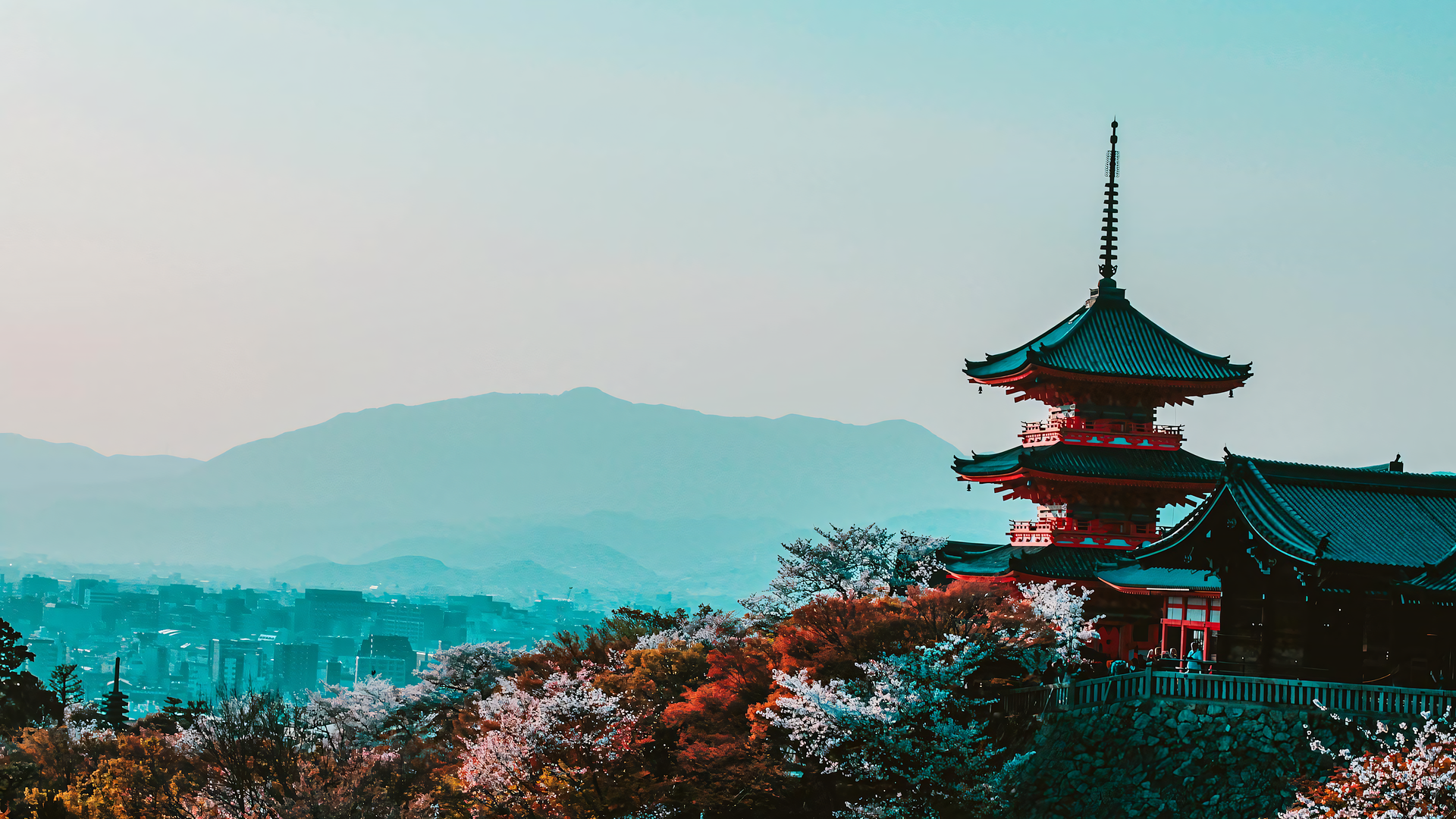 文化 树木 寺庙 色彩缤纷 春天 自然 村庄 电脑 高清壁纸 3840×2560