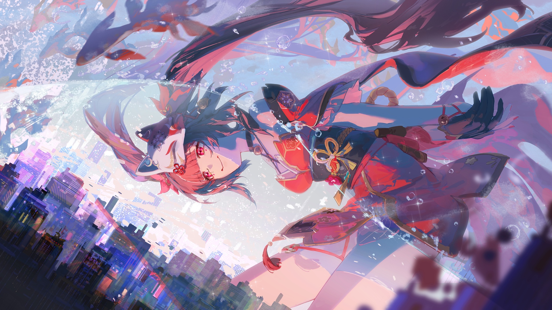 热门动漫 动漫女孩 崩坏 星际铁路 火花 电脑 高清壁纸 4800×2700