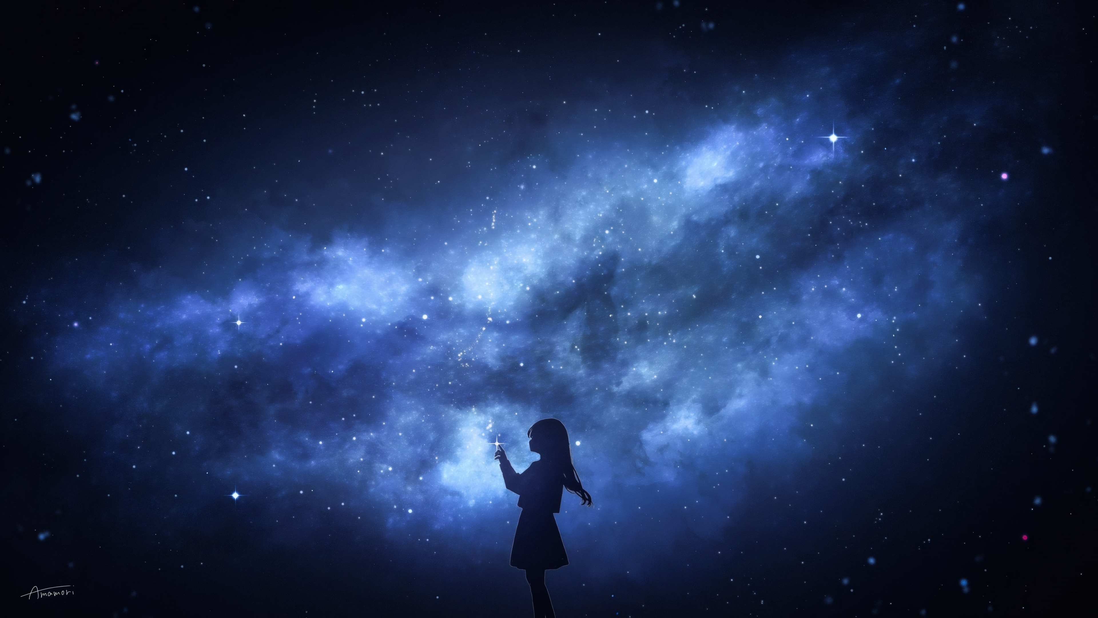 热门天空 星空 星星 数字艺术 壁纸 3840×2160