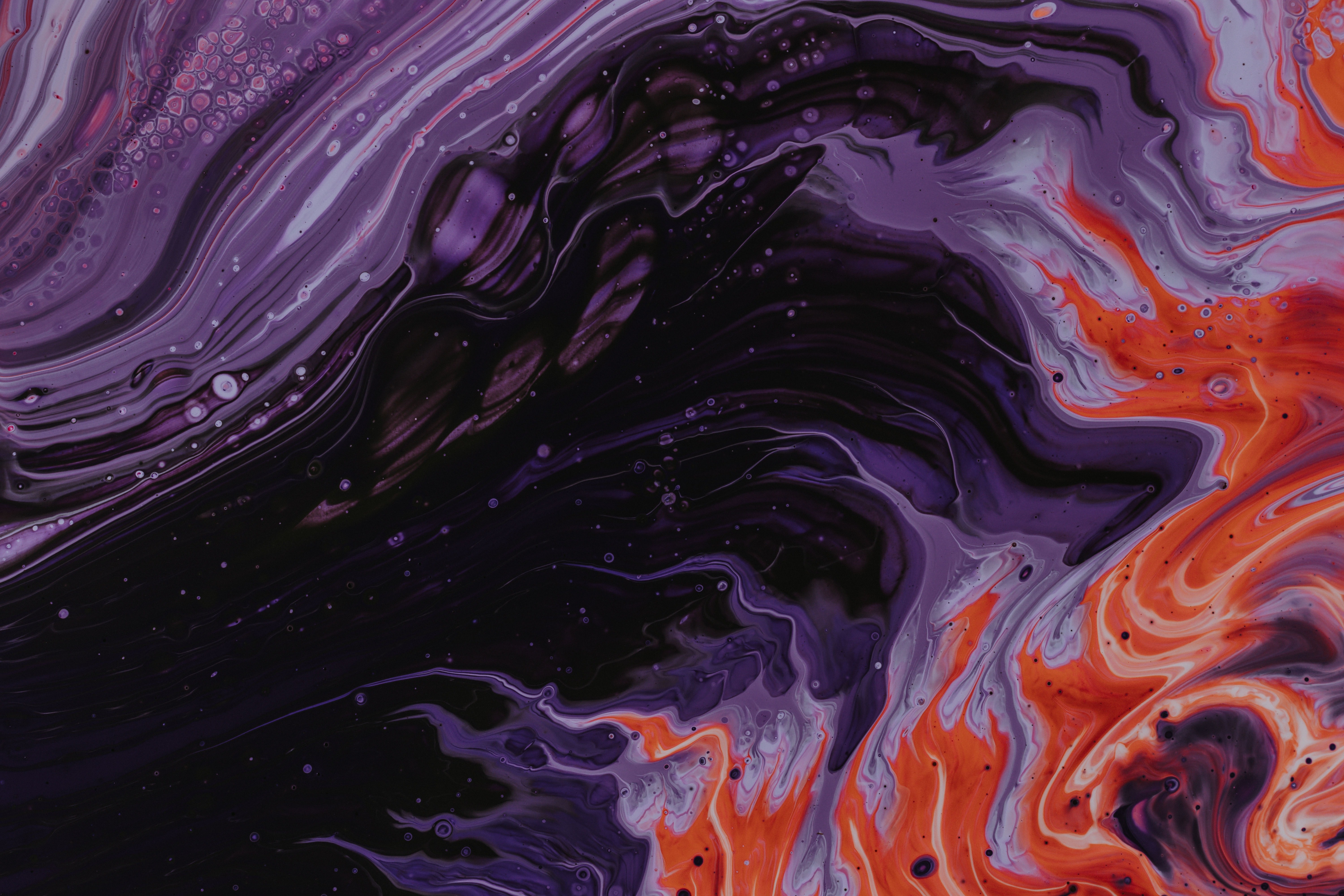 绝美抽象 流体 液体 流动 波浪 壁纸 6000×4000