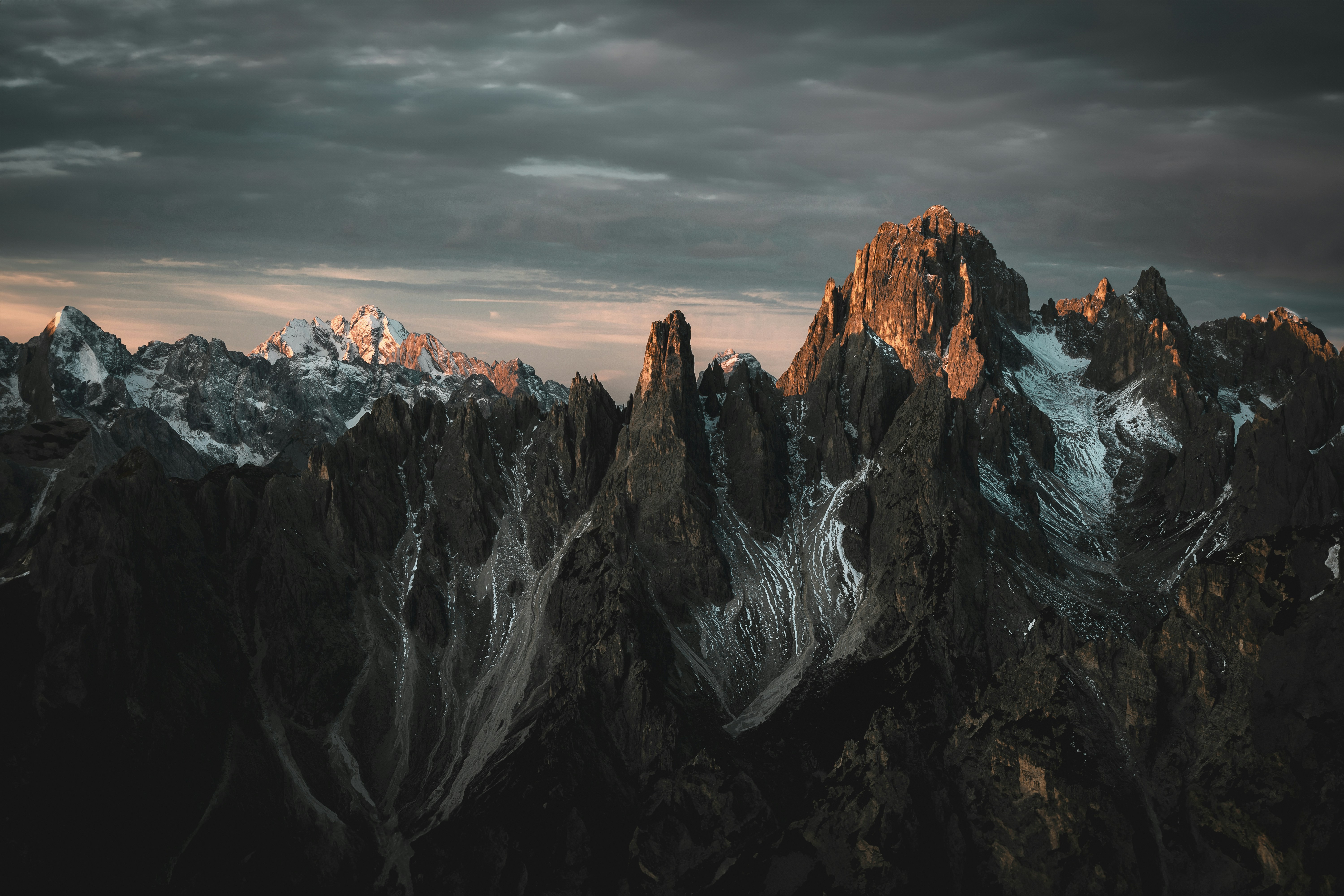 风景 雪 云 自然 山脉 桌面壁纸 6000×4000
