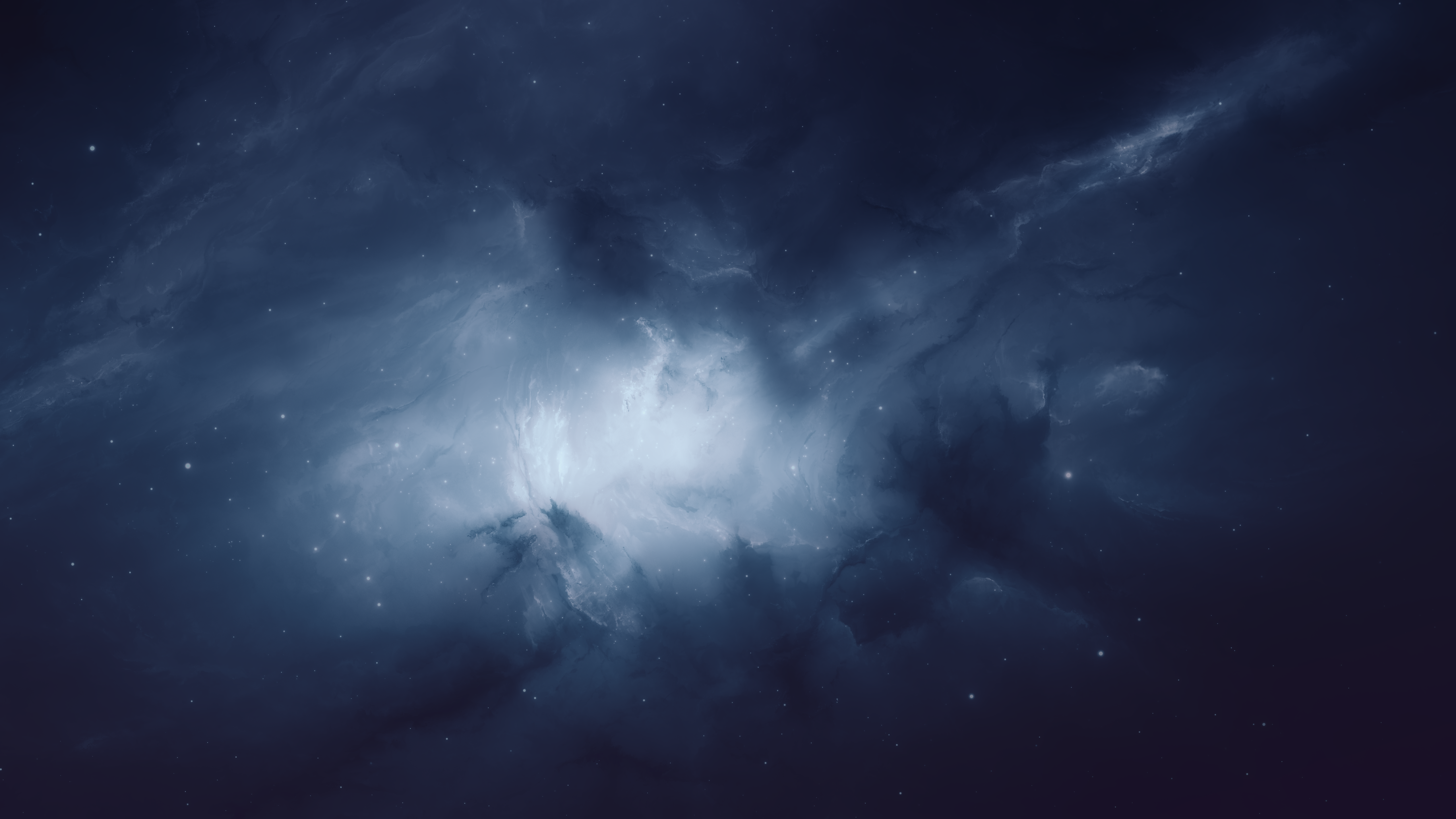 太空艺术 云层 星星 数字 绘画 高清壁纸 5120×2880