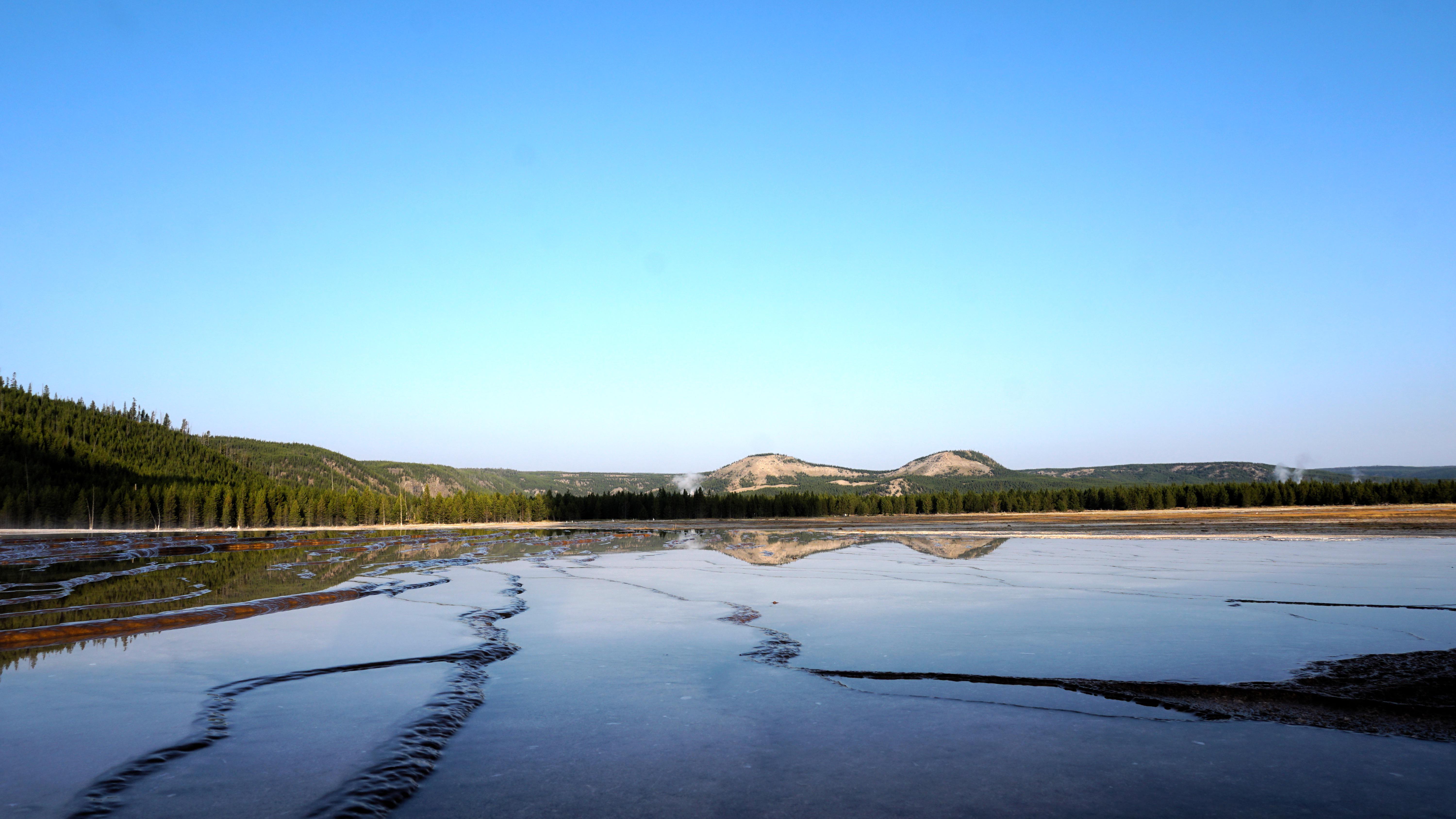湖泊 自然 景观 倒影 森林 壁纸 6000×3376