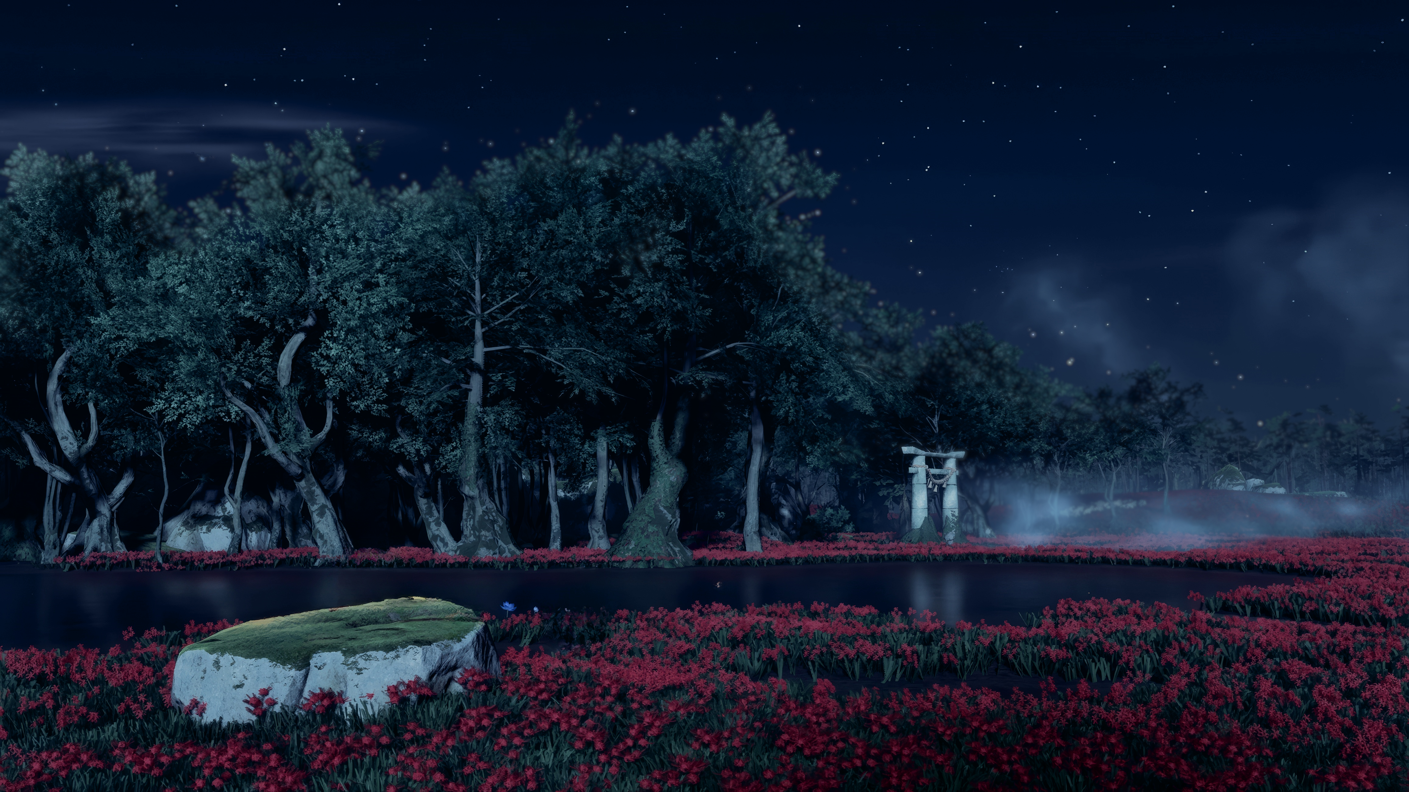 精选风景 花园 对岛 幽灵 弱光 数字 艺术 无水印壁纸 4627×2603