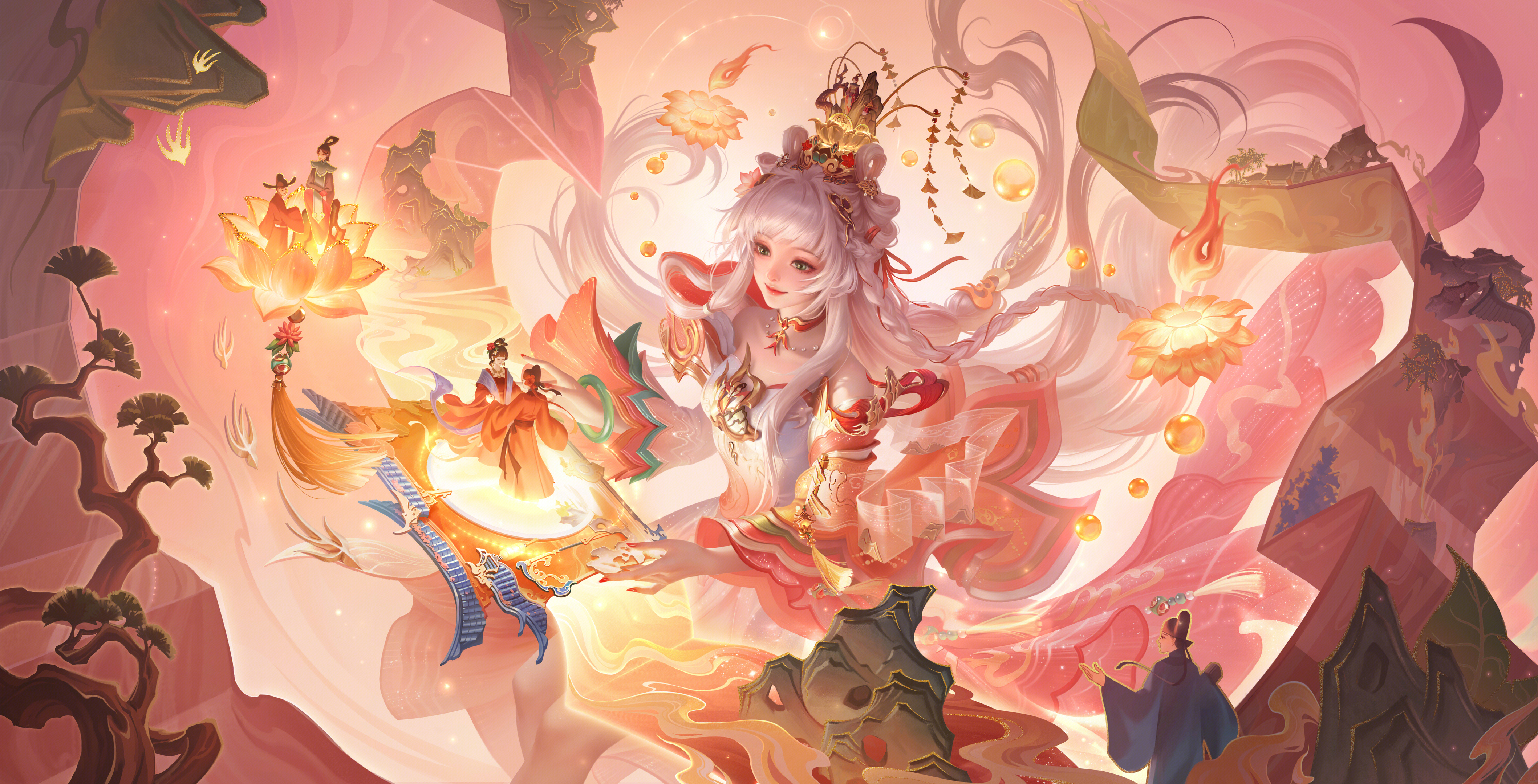 唯美王者荣耀 西施 情人节 皮肤 高清 海报 无水印壁纸 4235×2160
