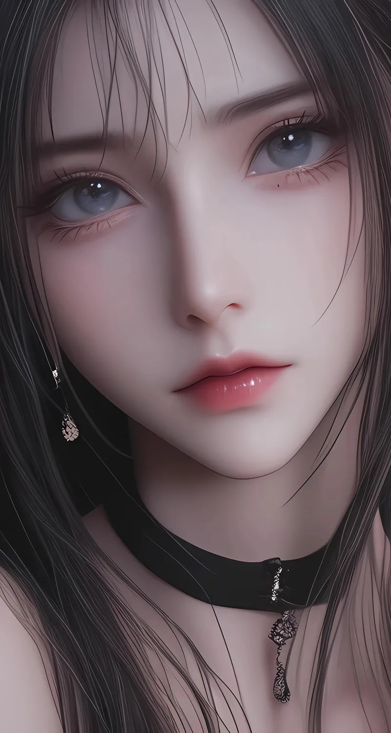 唯美 长发 动漫 美女 暗色 4k 全屏 手机图片 手机2K 4K高清壁纸 3200×3840