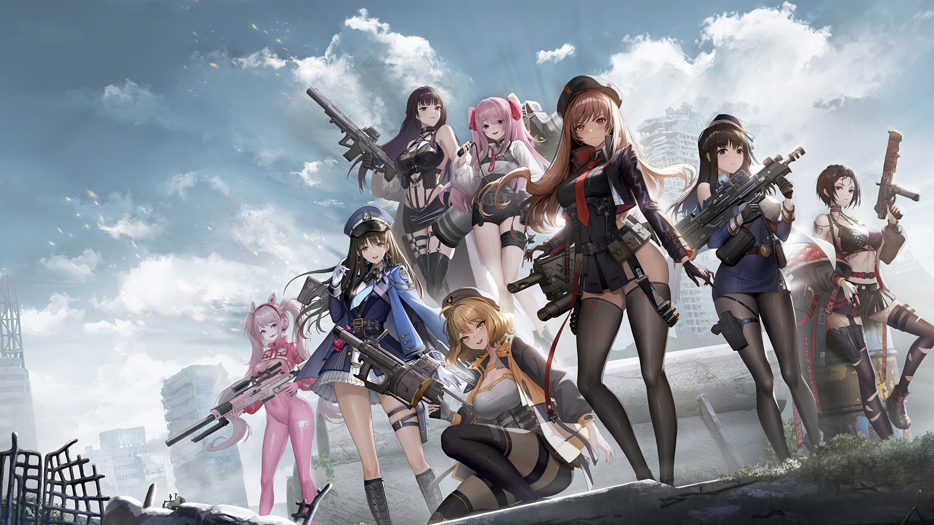 唯美电子 游戏 角色 女孩 艺术品 Nikke 胜利 女神 壁纸 3840×2160