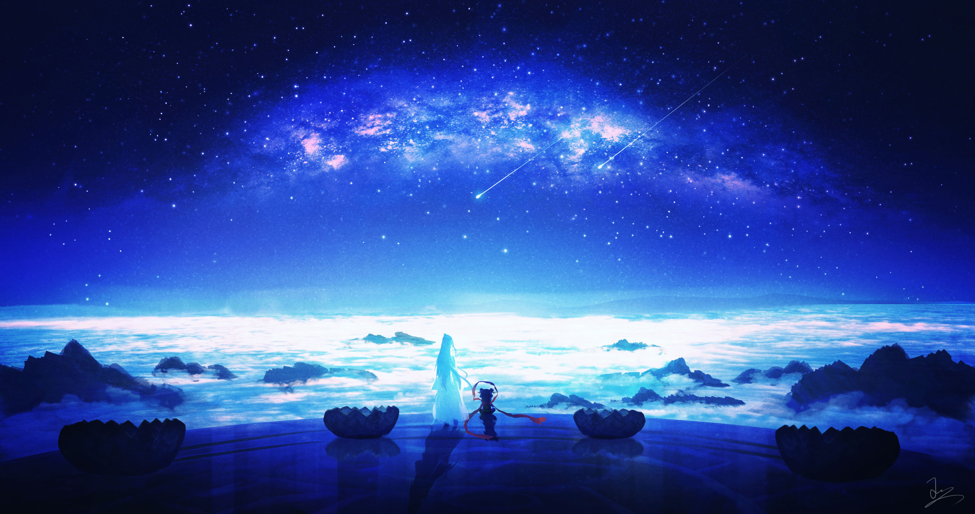 电影 哪吒 星空 魔童闹海 4K高清壁纸 4096×2160