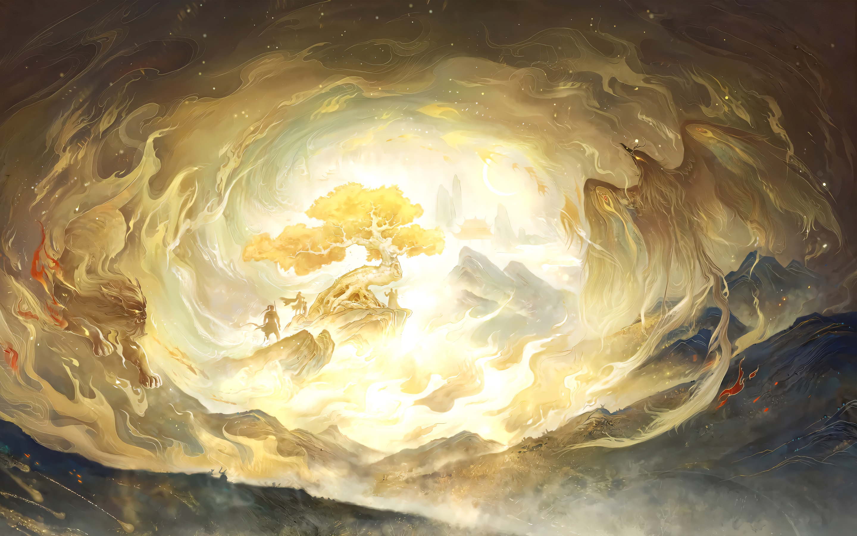 超清陌上 云 风景2K 无水印壁纸 2880×1800