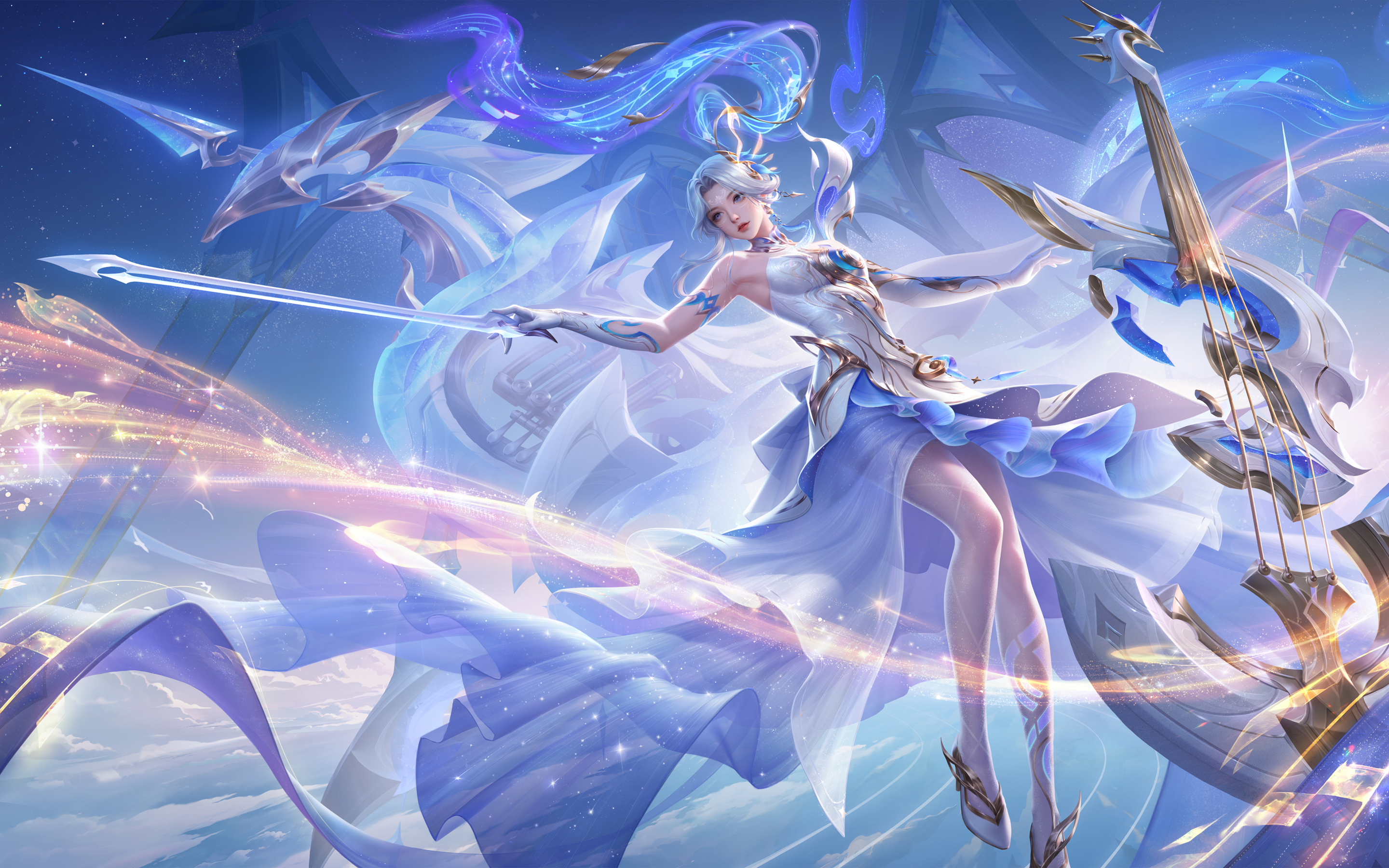 王者荣耀 伽罗 最初的交响 游戏 2K 4K高清壁纸 2880×1800