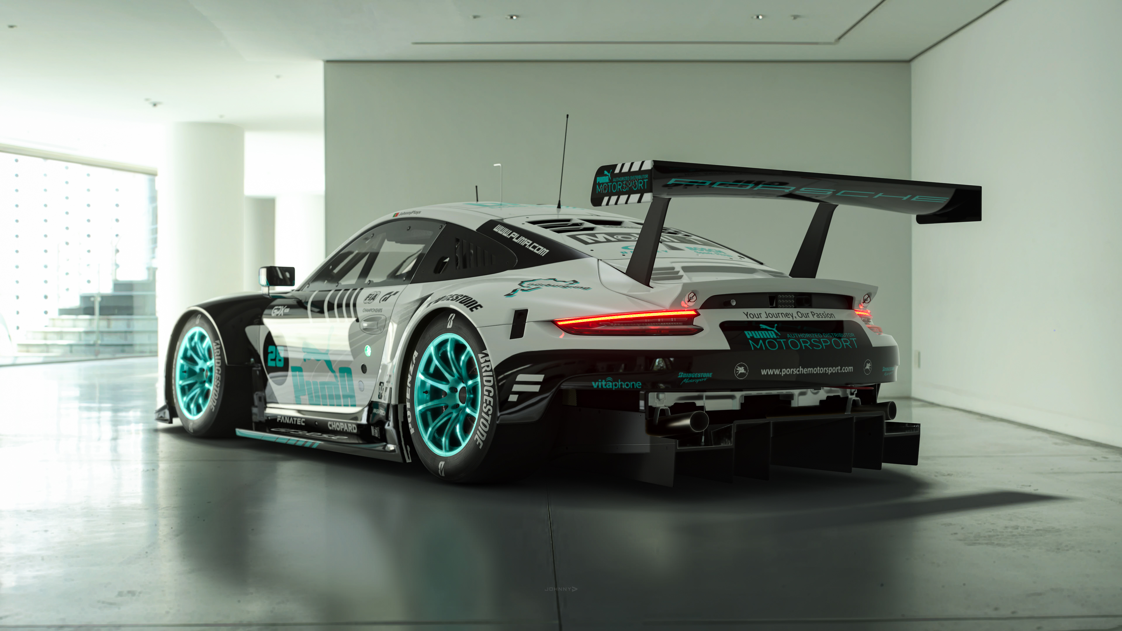 车辆 汽车 模型 赛车 视频 游戏 CGI 保时捷 GT 艺术 壁纸 3840×2160