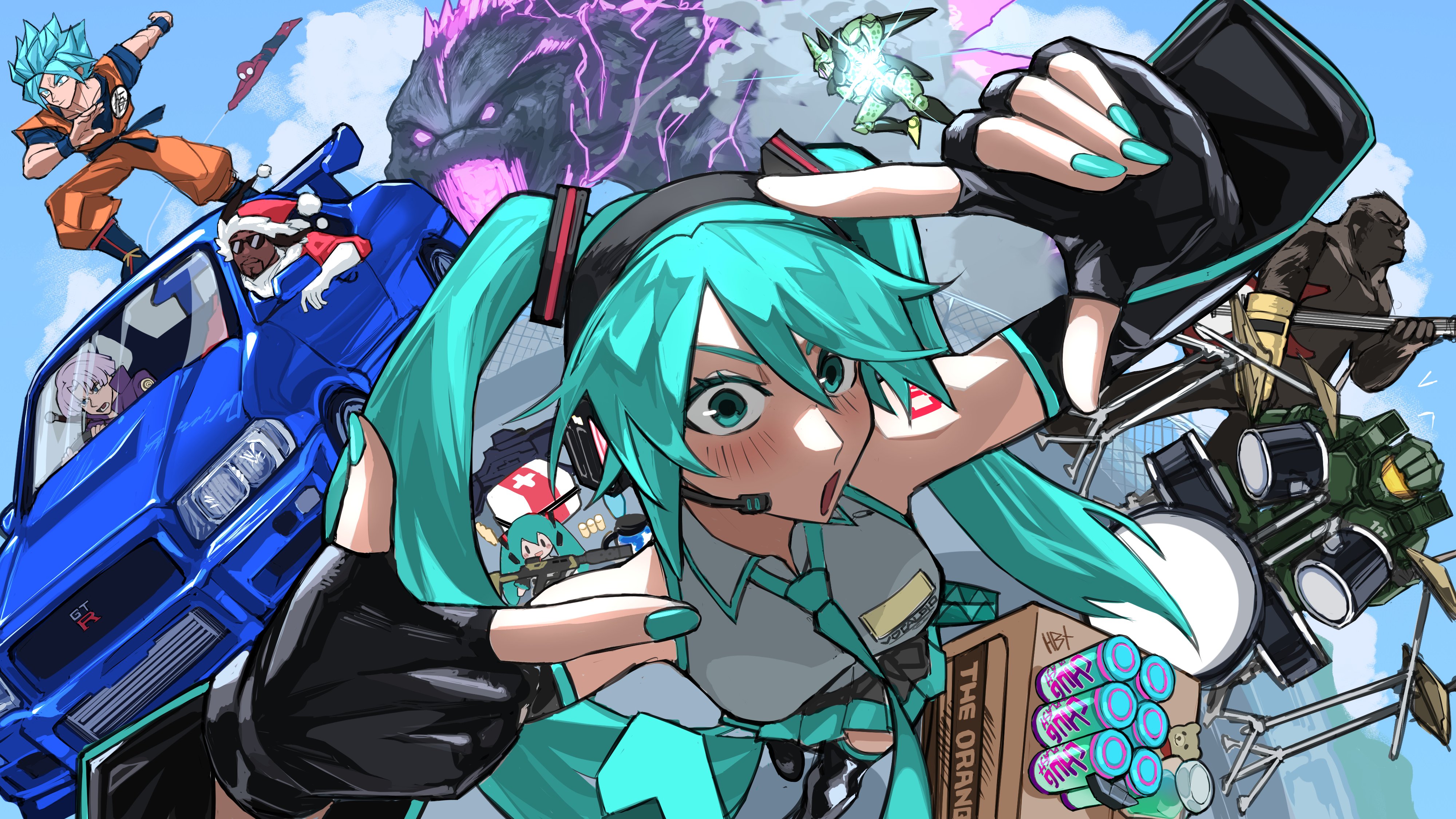 心碎 彩绘指甲 长发 初音未来 孙悟空 哥斯拉 金刚 史努比 狗狗 蜘蛛侠 龙珠 汽车 细胞 动漫 女孩 男孩 车辆 双马尾 圣诞 桌面壁纸 4000×2250